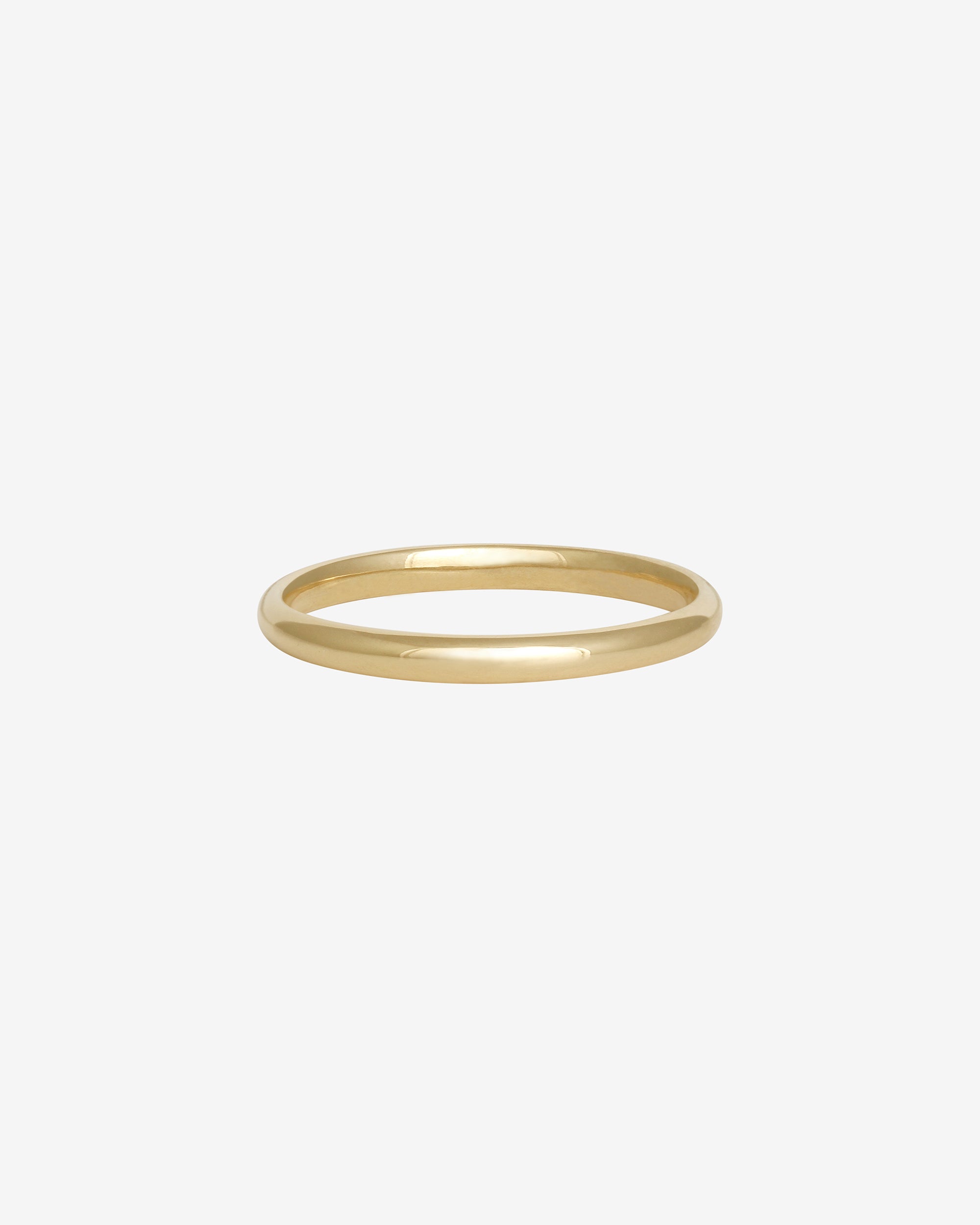 Half Round 2mm Band Solid Gold