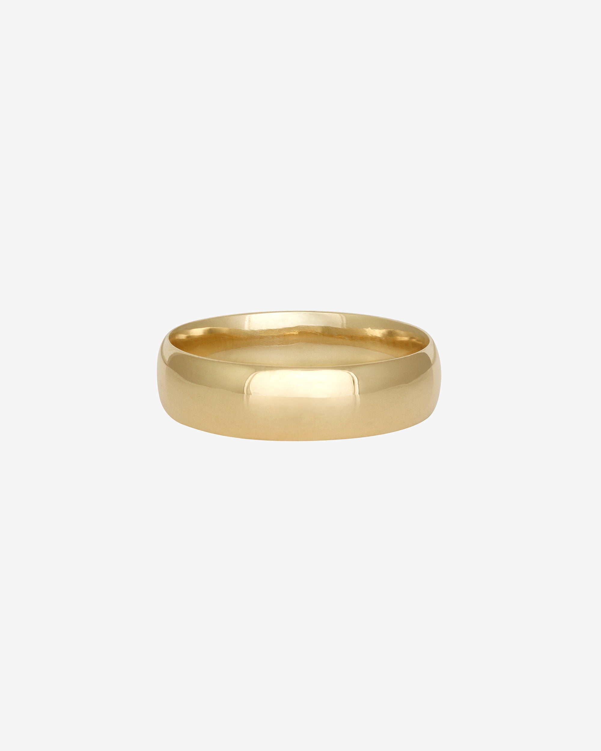 Half Round 5mm Band Solid Gold