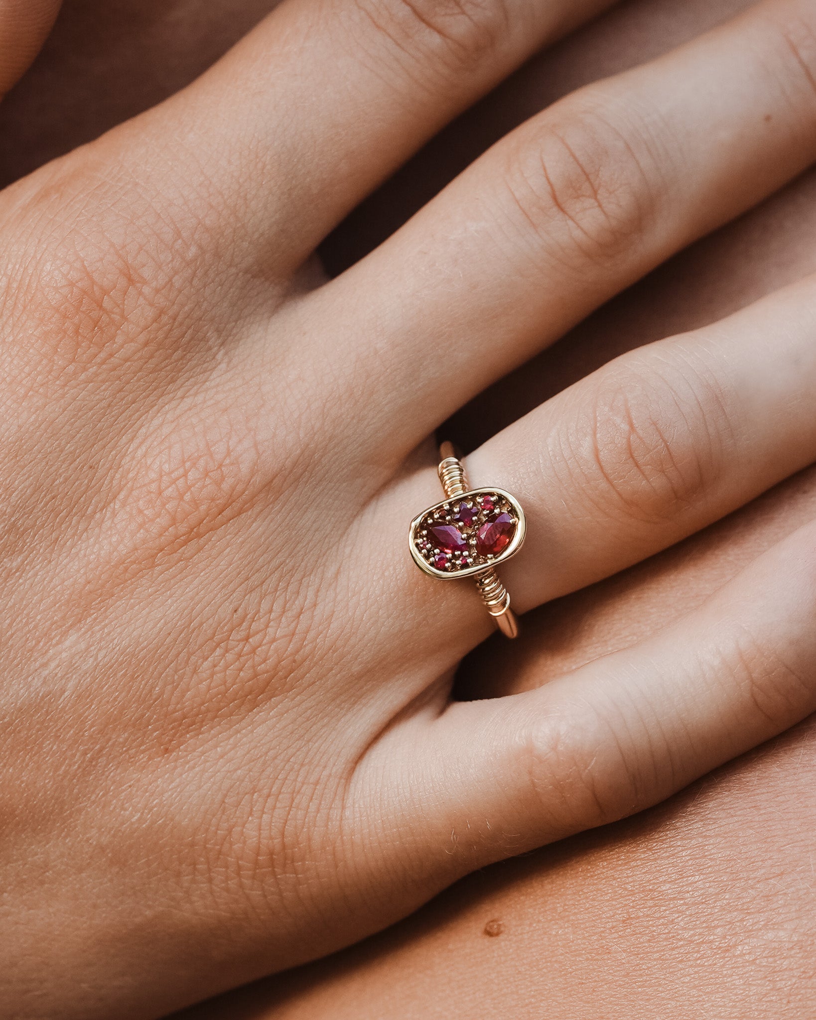 Illume Ring Ruby Solid Gold