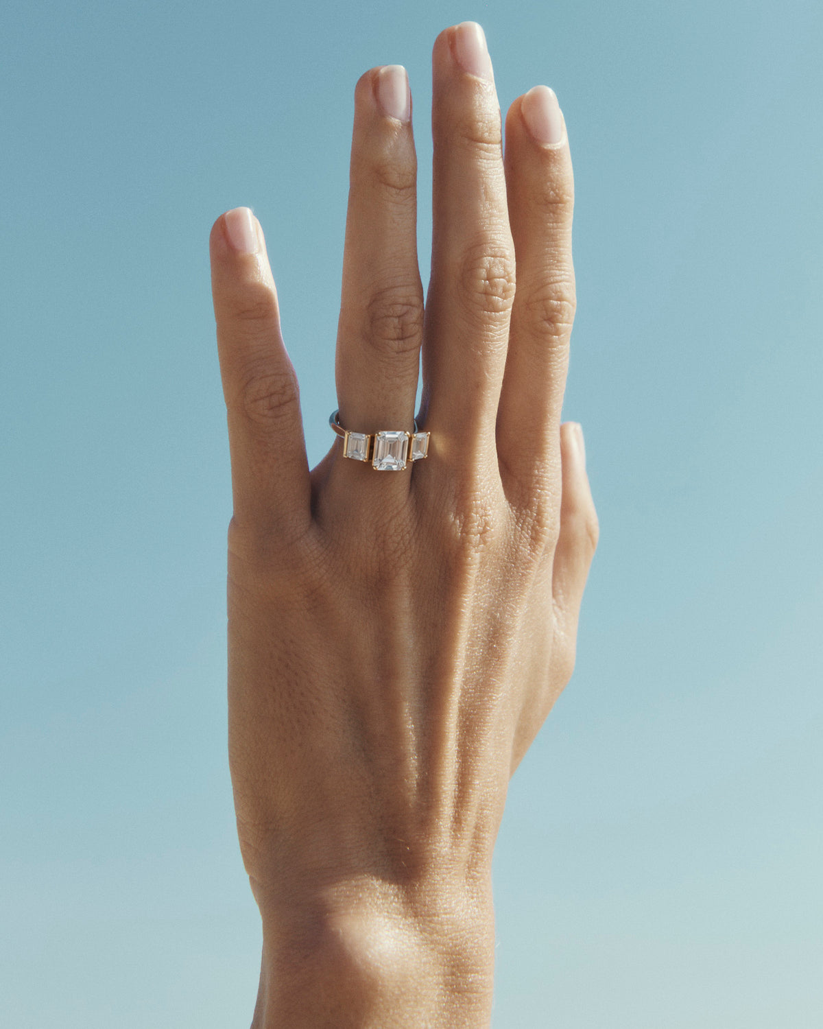 Ines Diamond Trilogy Ring Solid Gold