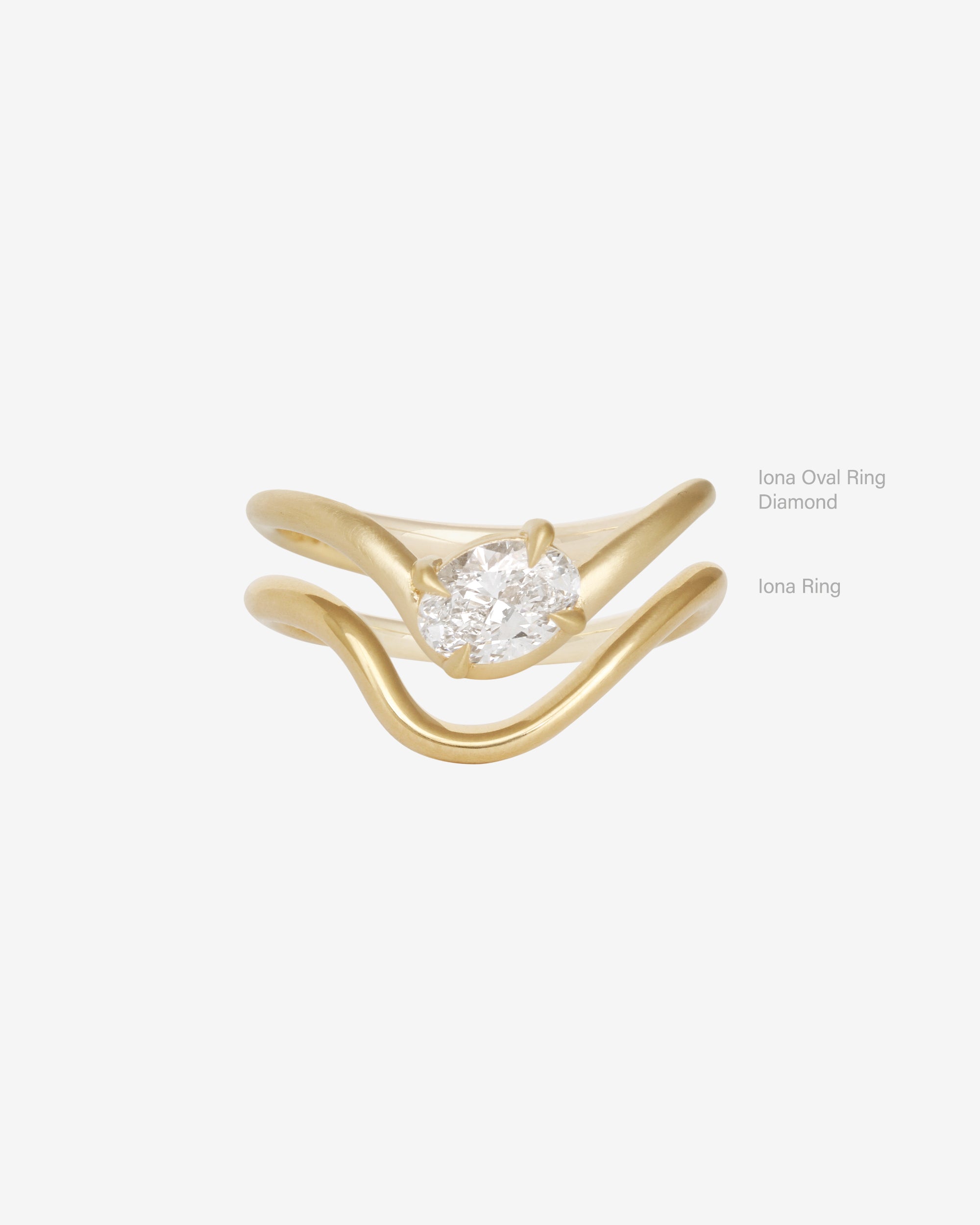 Iona Oval Ring Diamond Solid Gold