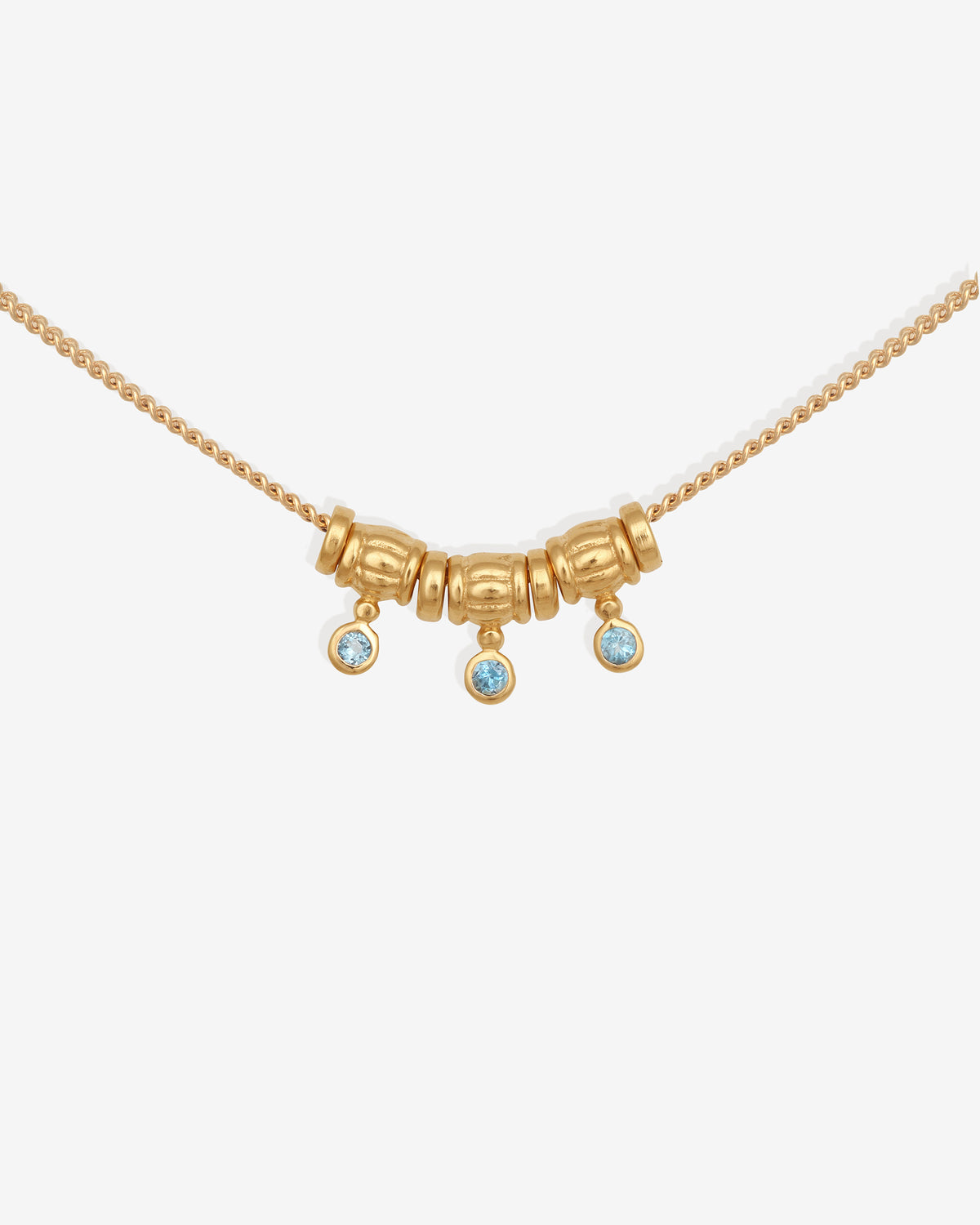 Isla Necklace Gold Vermeil set with topaz