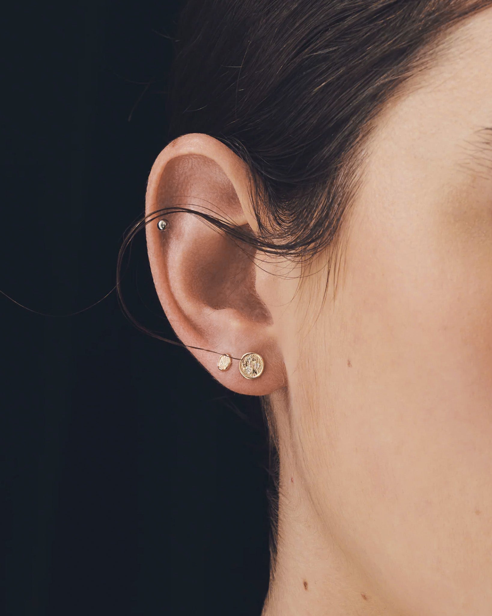 Kasia Stud Earrings Diamond Solid Gold