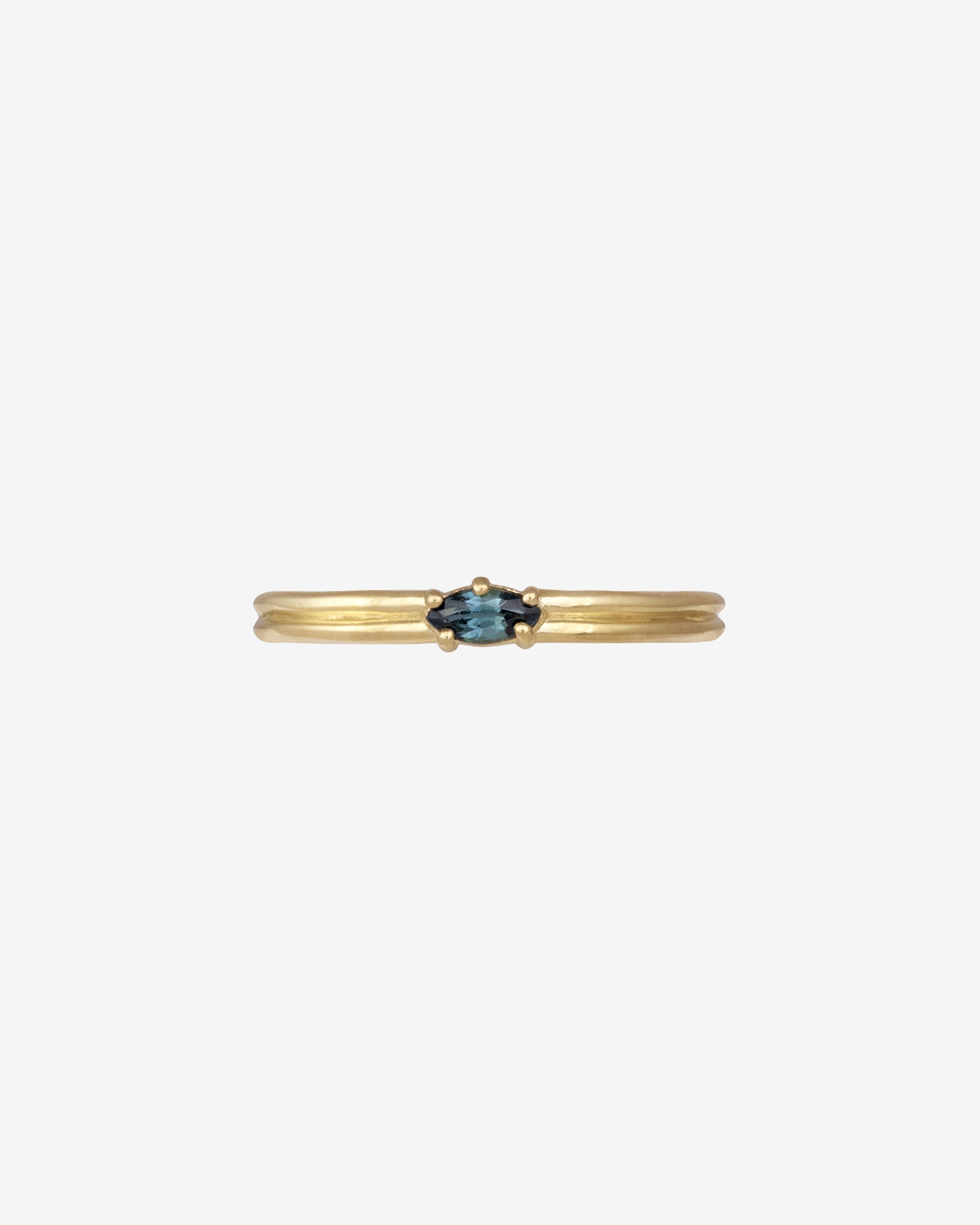 Love Knot Ring Sapphire Solid Gold