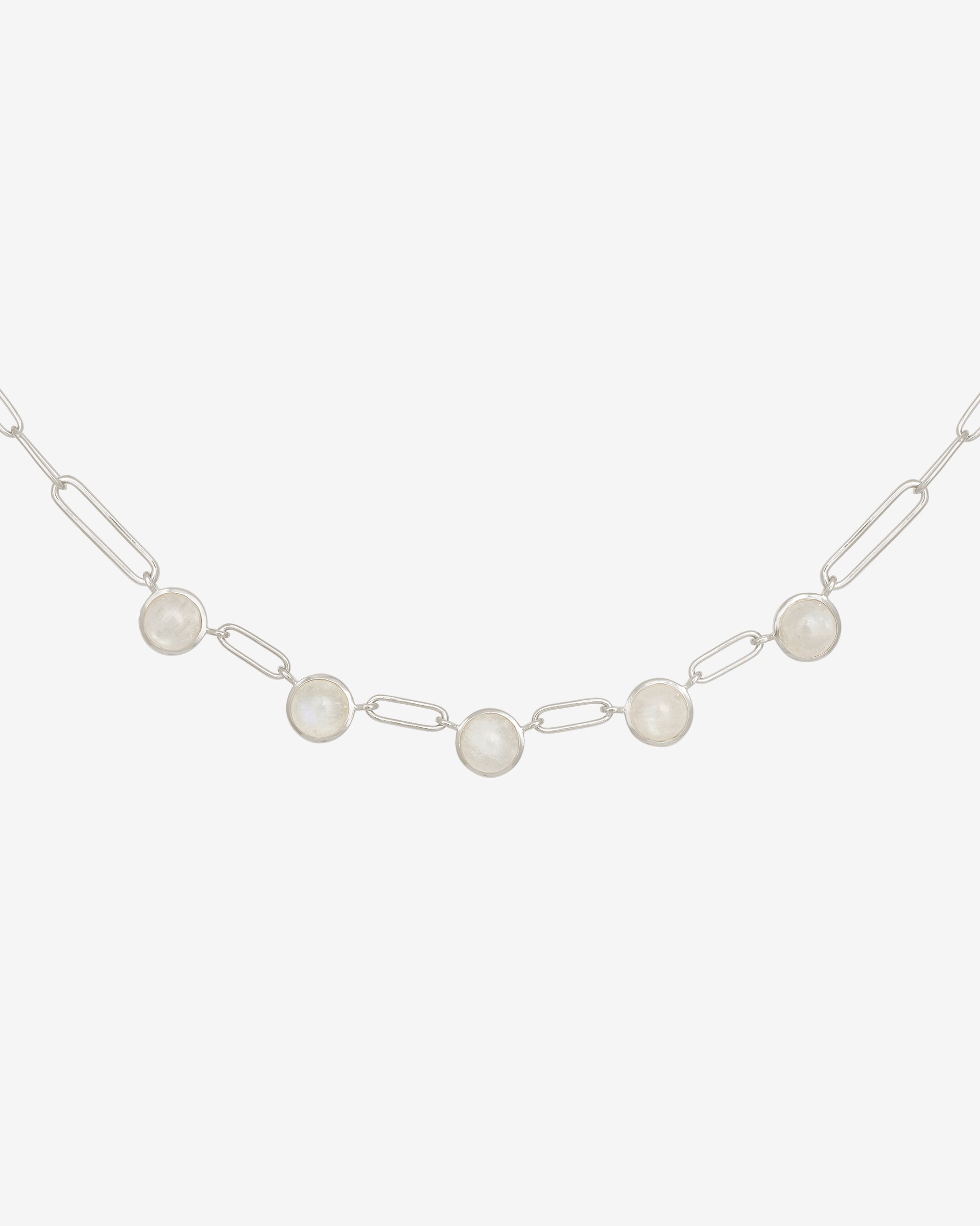 Lumi Necklace Silver set with moonstone