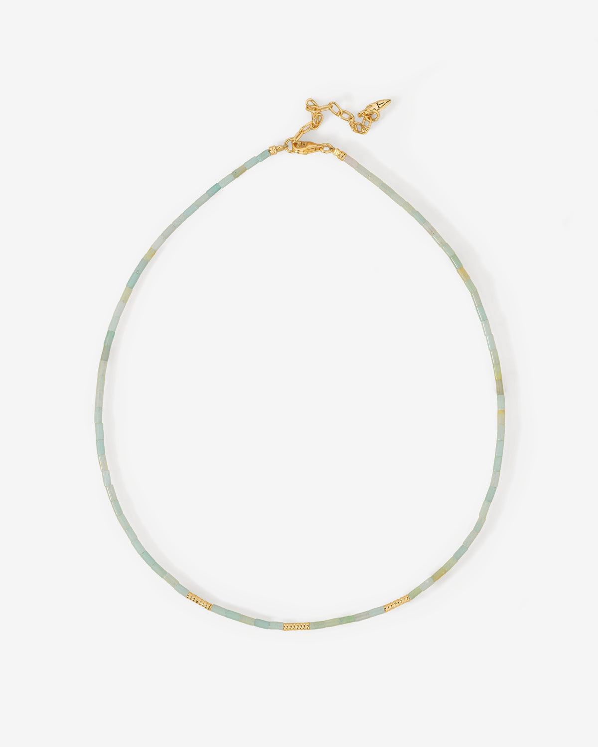Mare Necklace Gold Vermeil, viewed from above