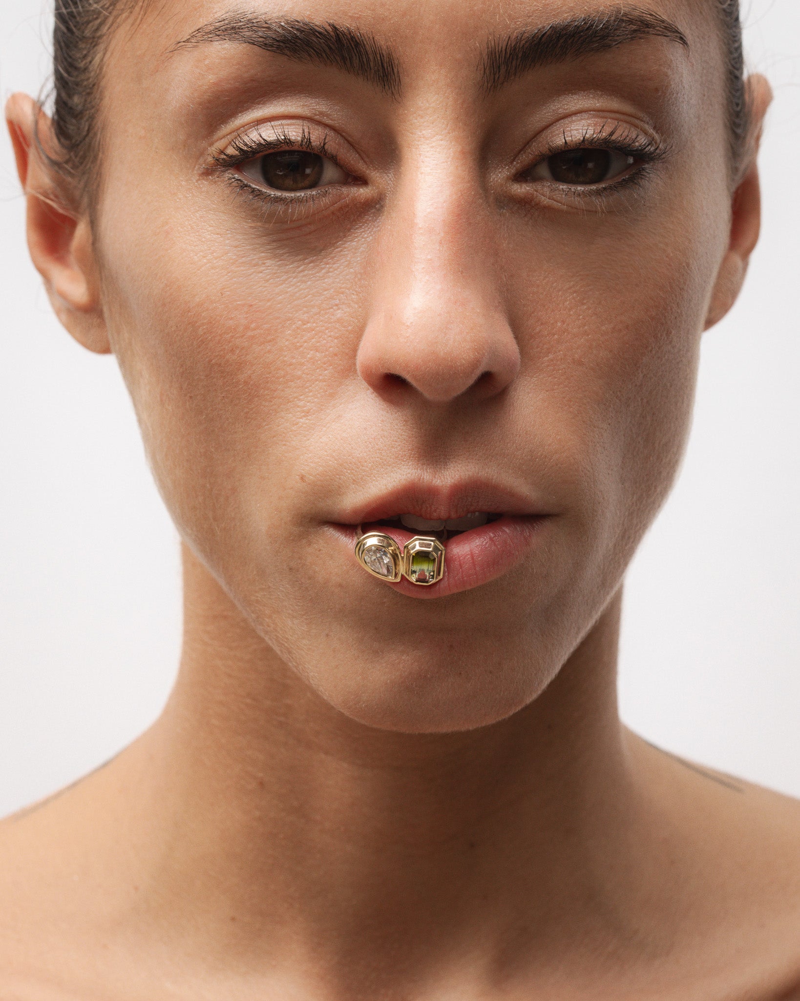 Nova Pear Ring Tourmaline Diamond Solid Gold