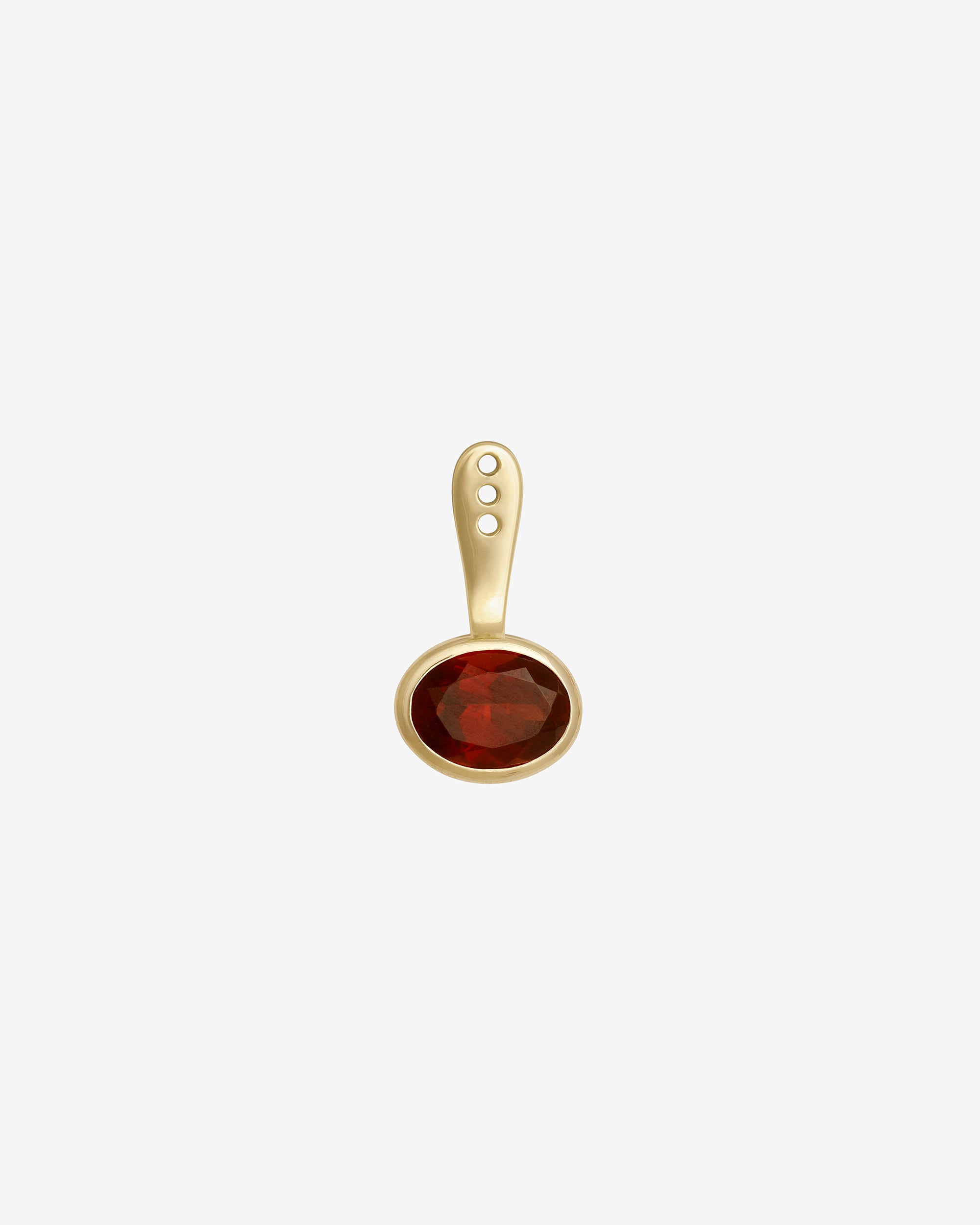 Orbit Garnet Ear Jacket Solid Gold