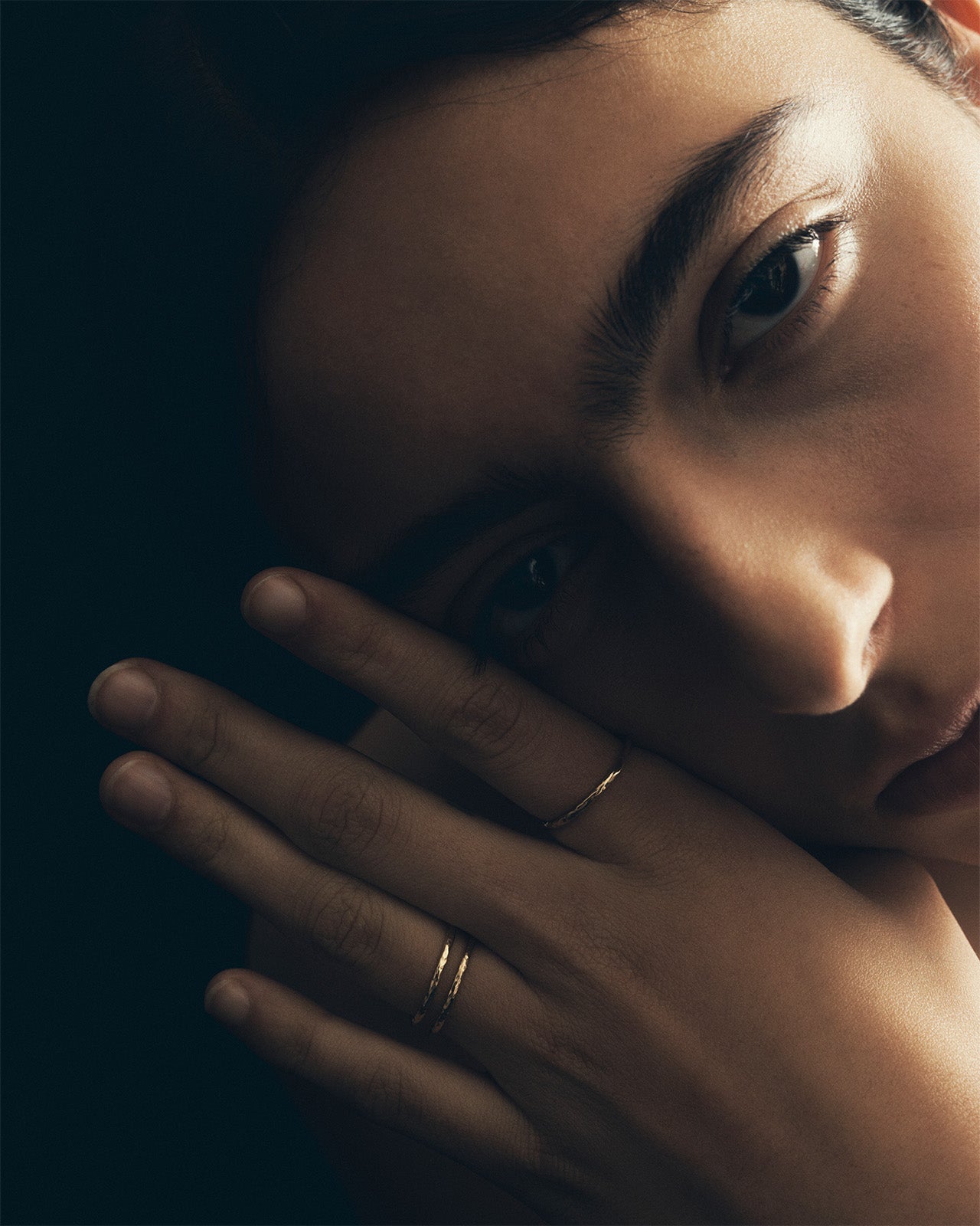 Relic Stacking Ring Solid Gold