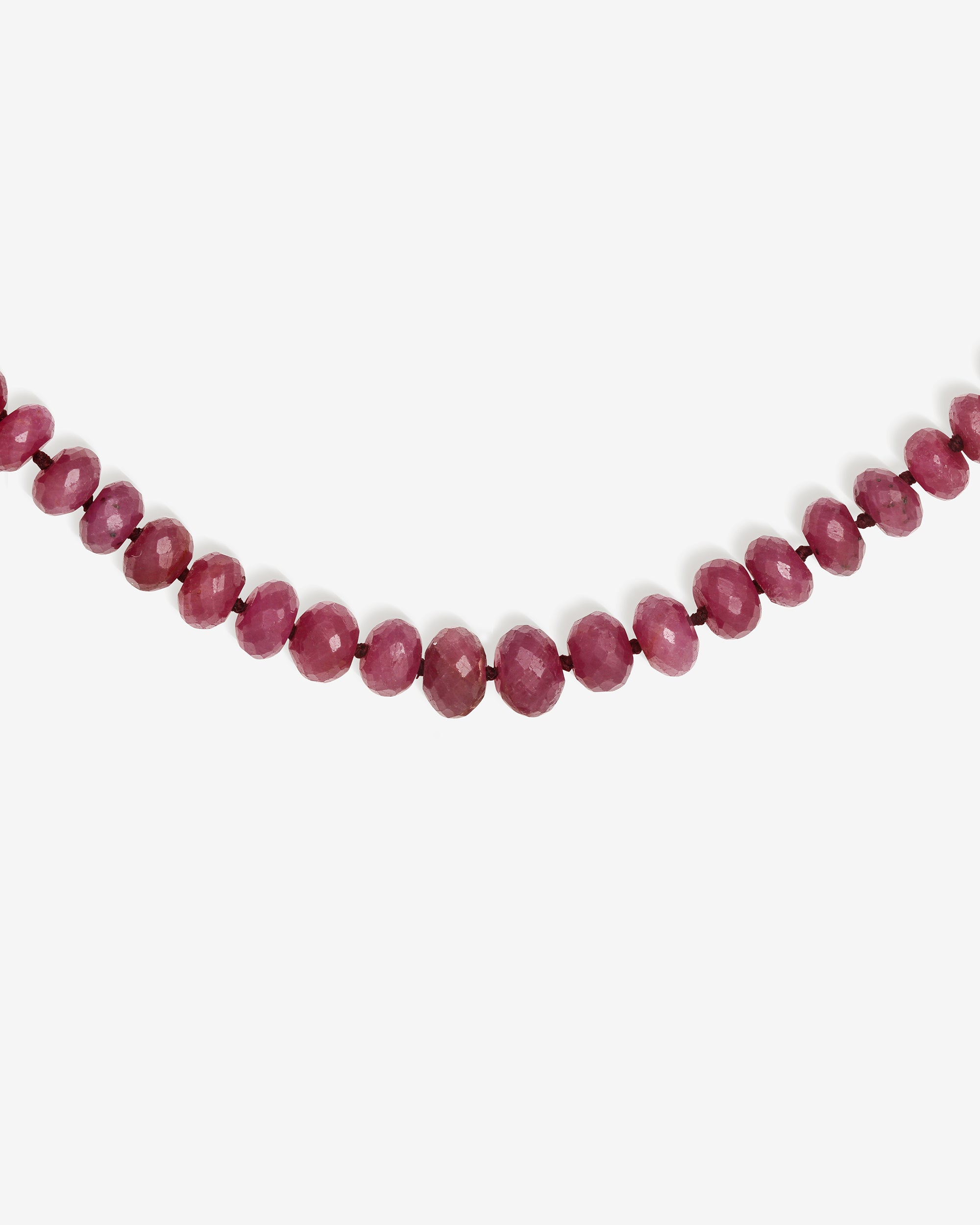 Ruby Necklace Solid Gold