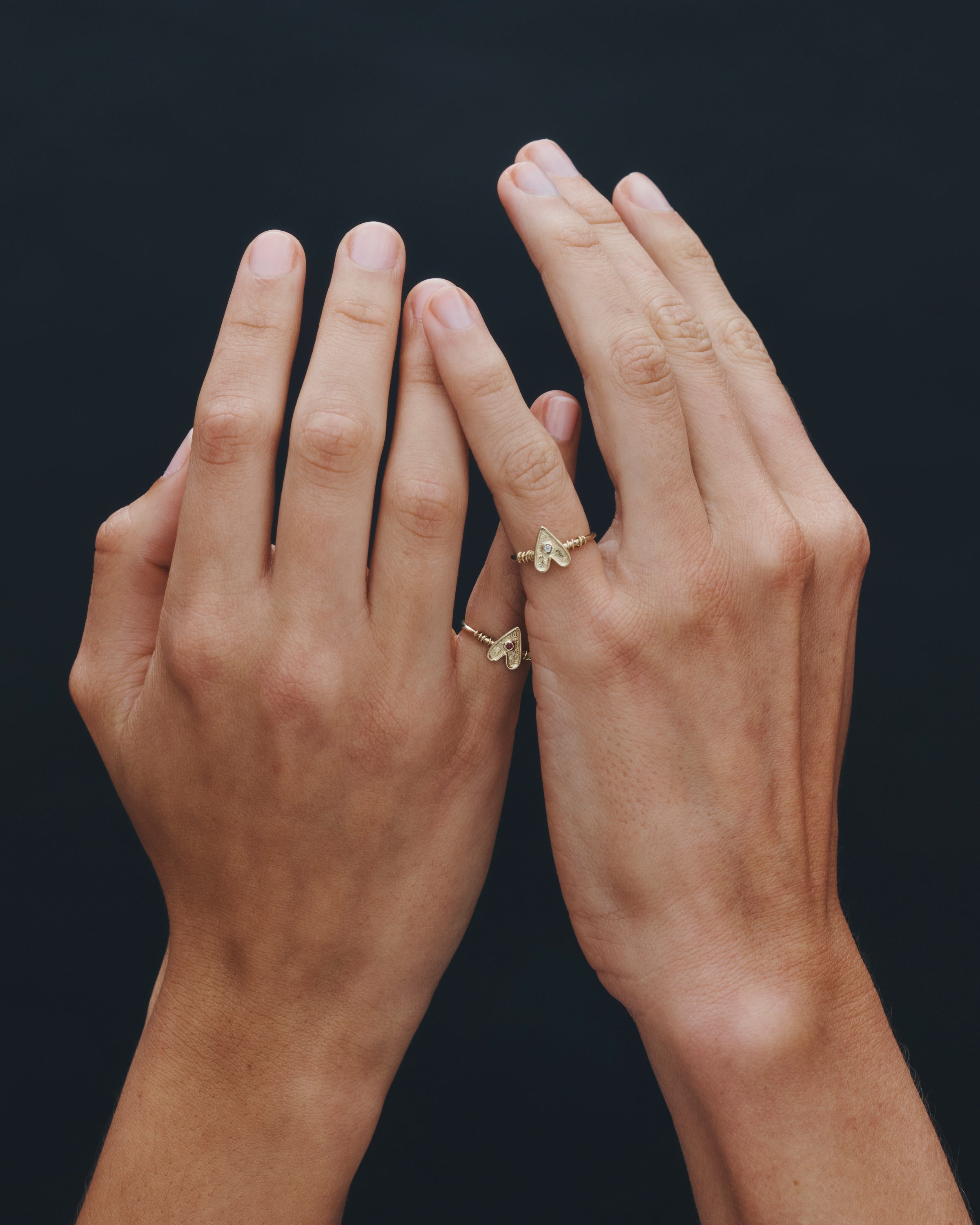 Amore Ring Ruby Solid Gold