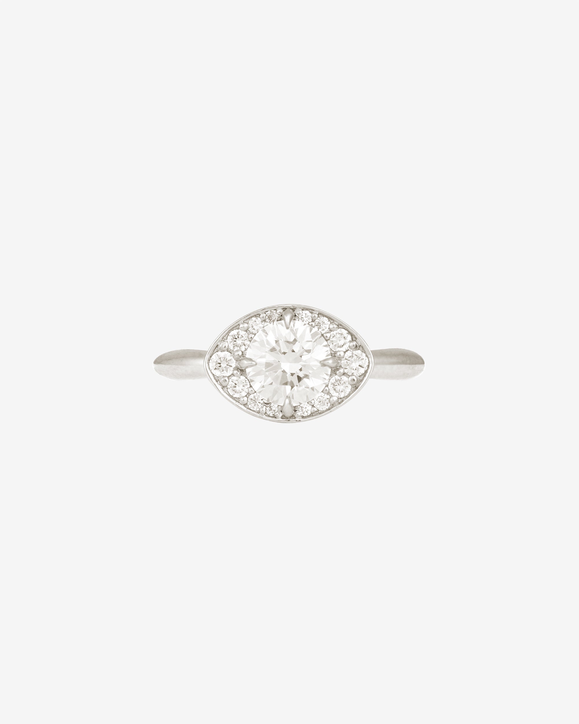 Saba Eye Ring Diamond White Gold