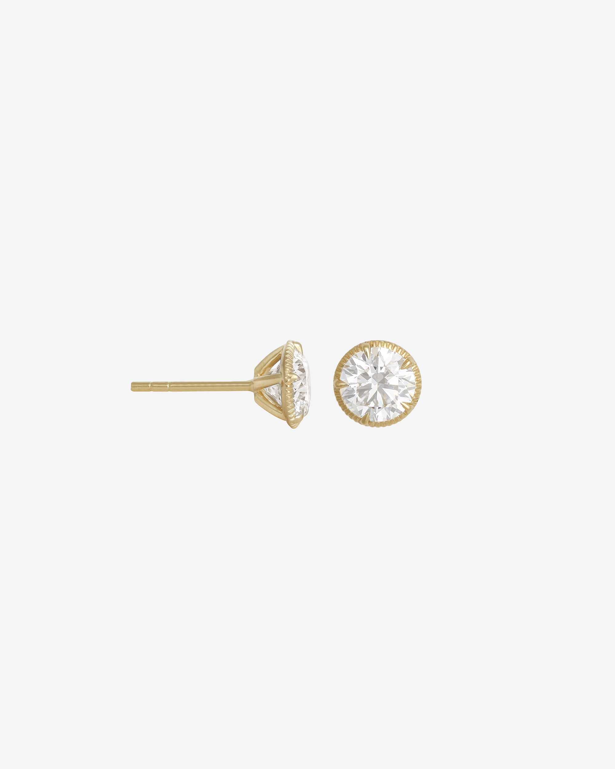 Stella 1ct Diamond Earrings Solid Gold