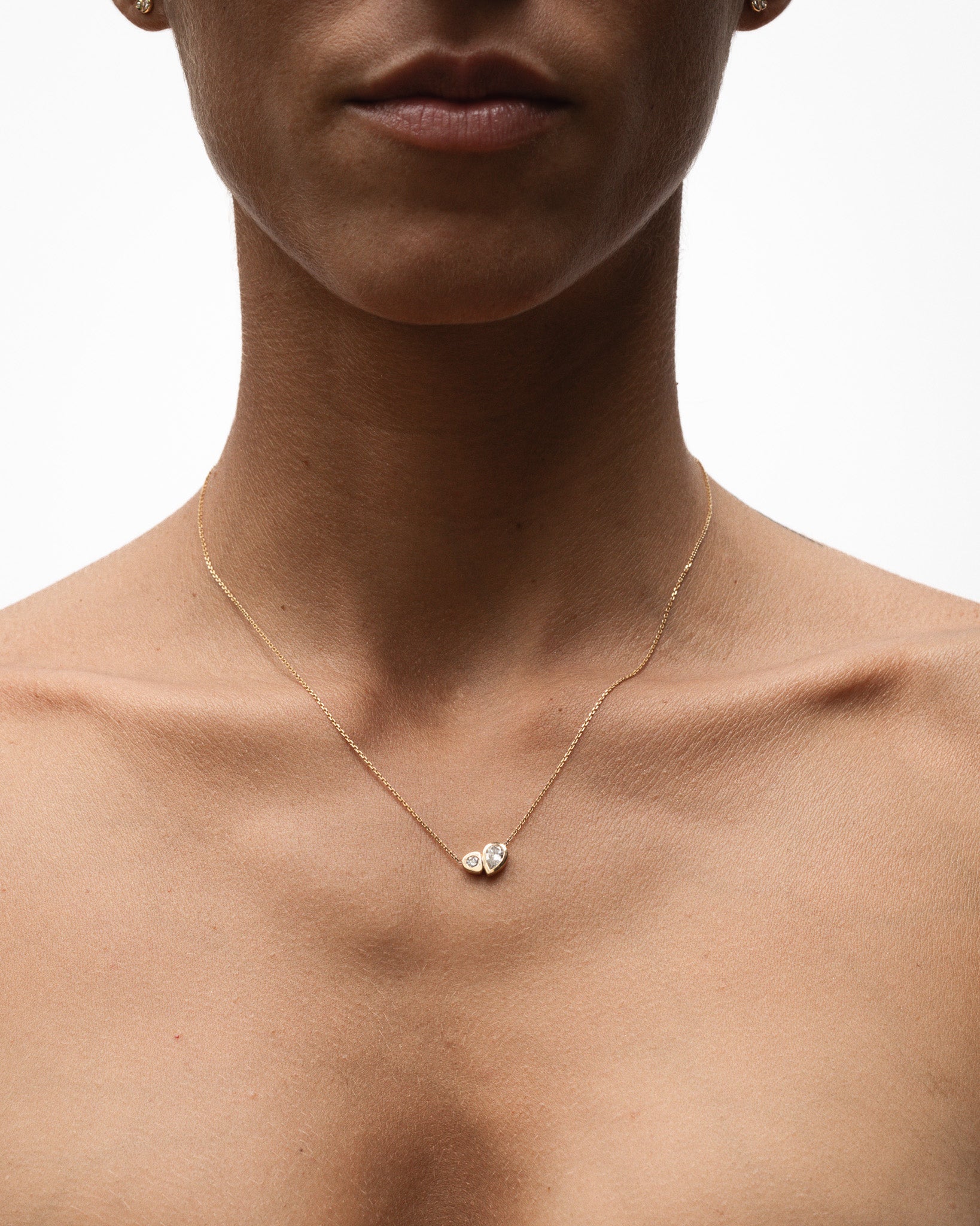 Synergy Necklace Diamond Solid Gold