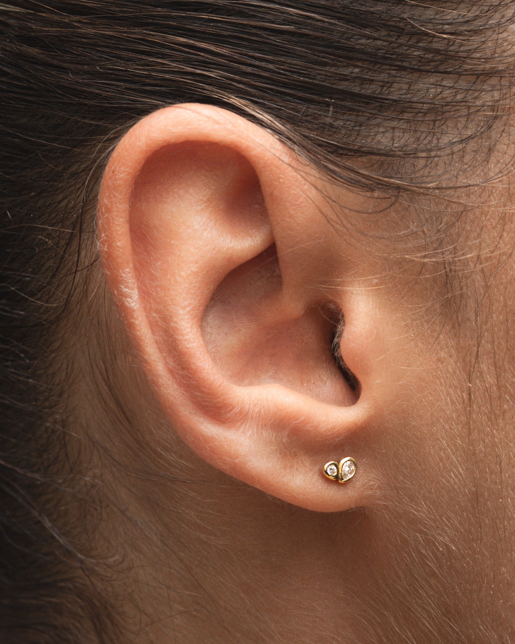 Synergy Studs Diamond Solid Gold