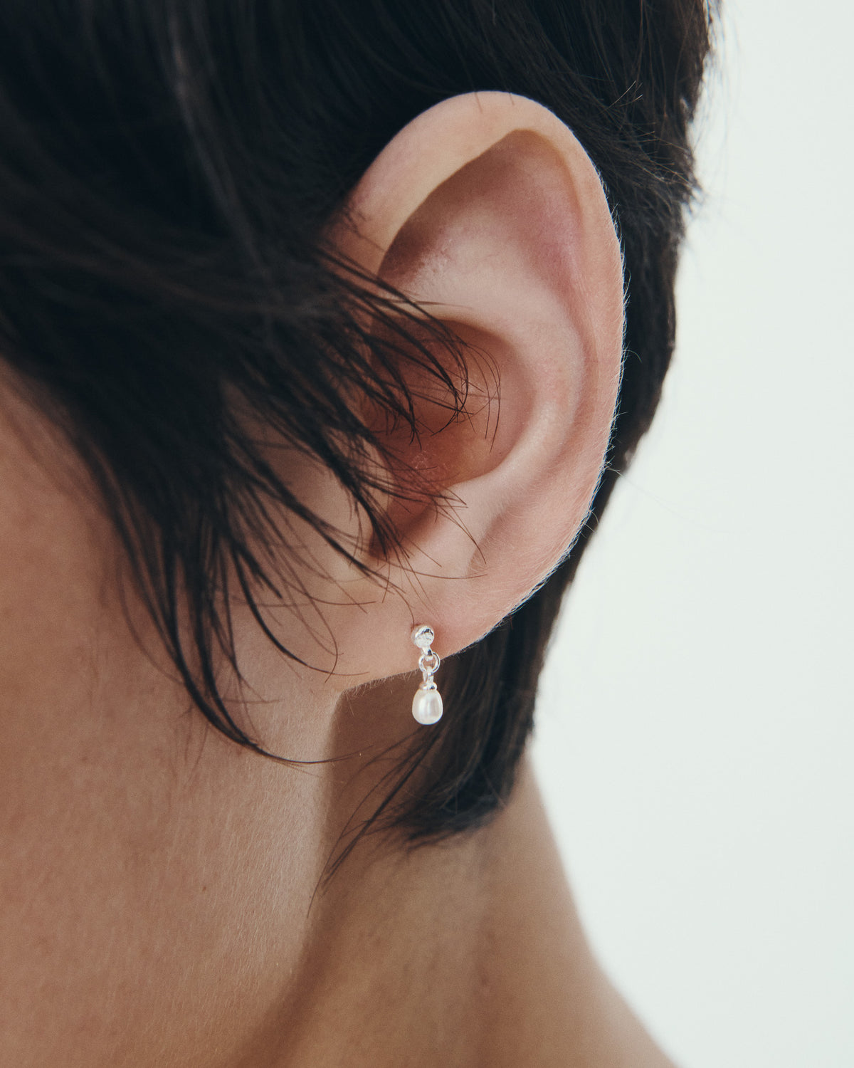 Hydra Earrings Silver, worn
