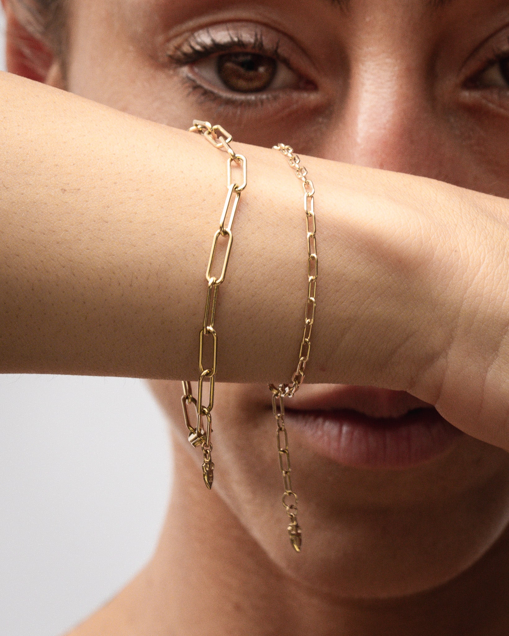 【最終値下げ】【希少】00s VALENTINO Gold Bracelet Valentino Bracelet 4mm Solid Gold