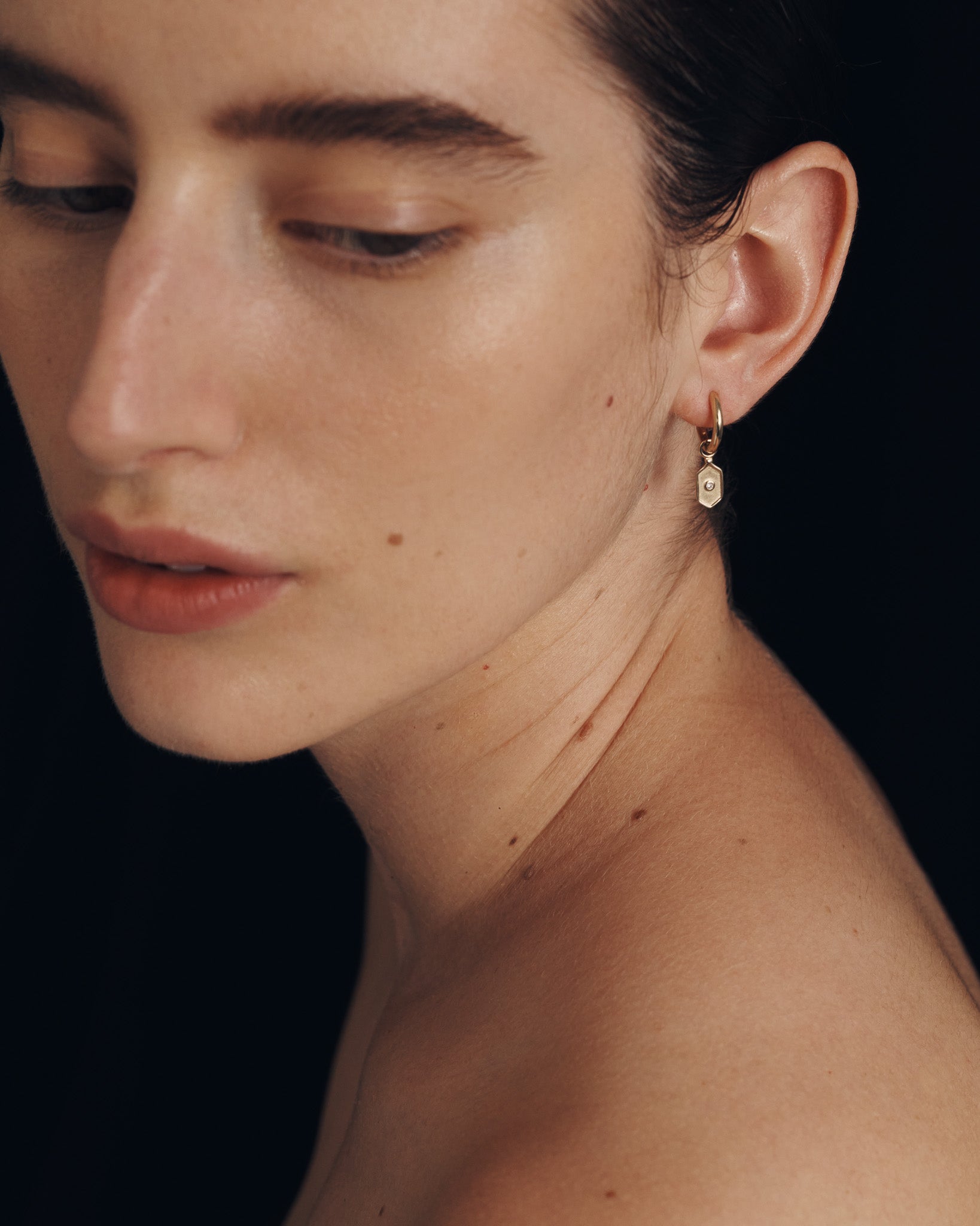 Ve Ear Charm Diamond Solid Gold