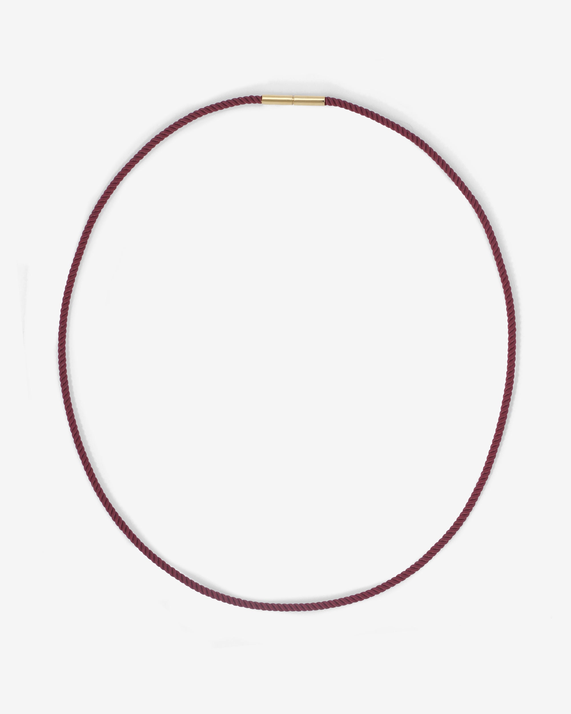 Vella Wine Cord Necklace Solid Gold
