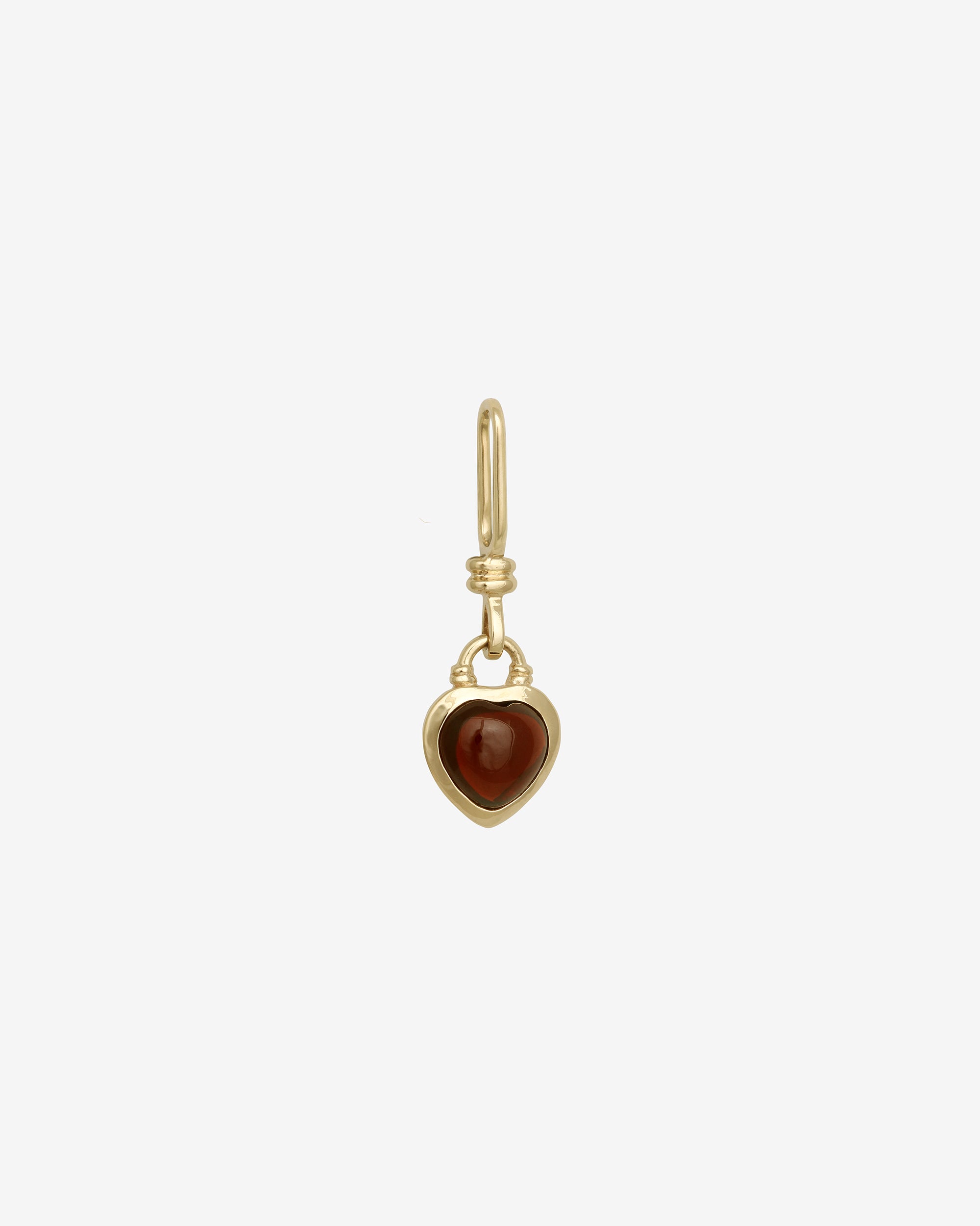 Venus Charm Garnet Solid Gold