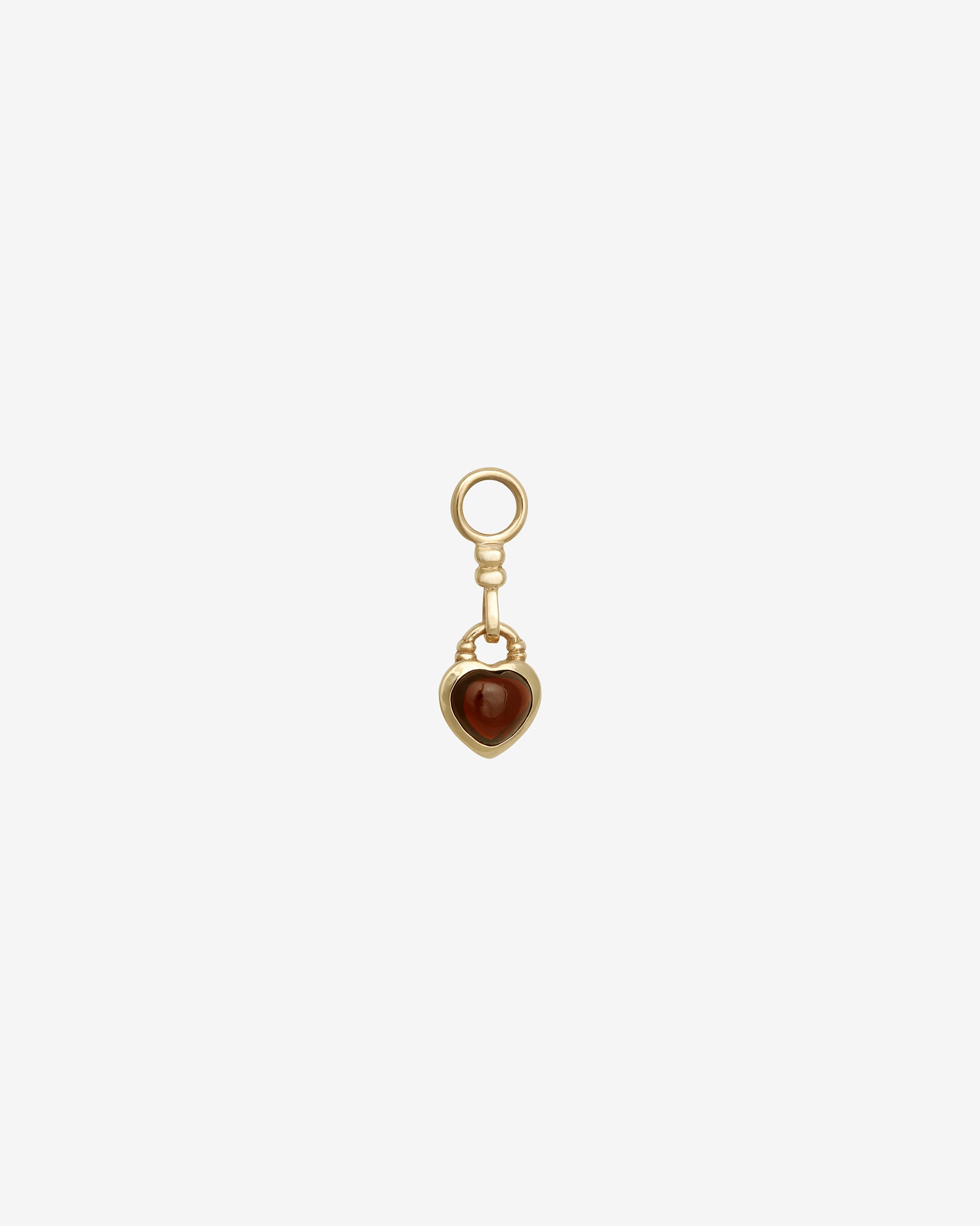 Venus Ear Charm Garnet Solid Gold