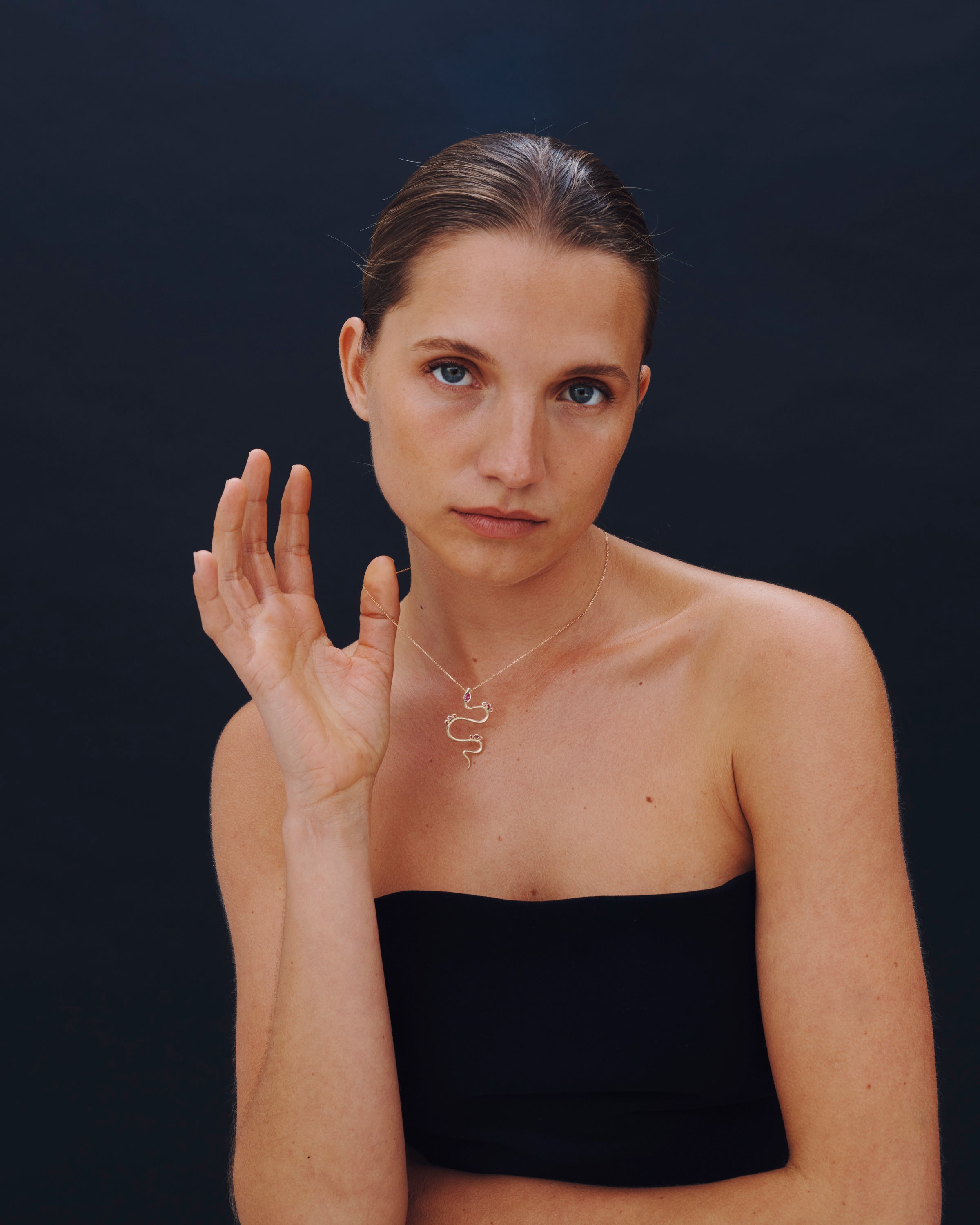 Temple of the Sun Aala Necklace Solid Gold