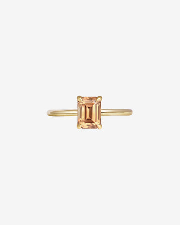 Temple of the Sun Adama Emerald Cut Ring Solitaire 1.42ct Imperial Zircon Solid Gold