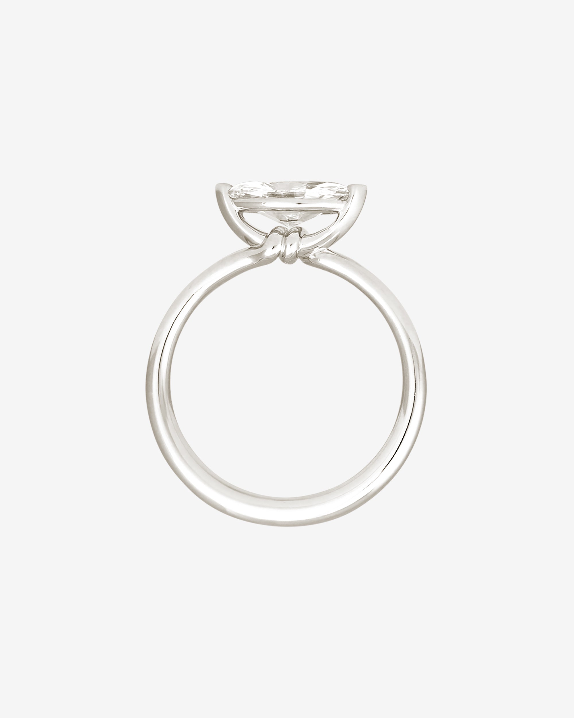 Temple of the Sun Adama Marquise Ring Solitaire Diamond Platinum