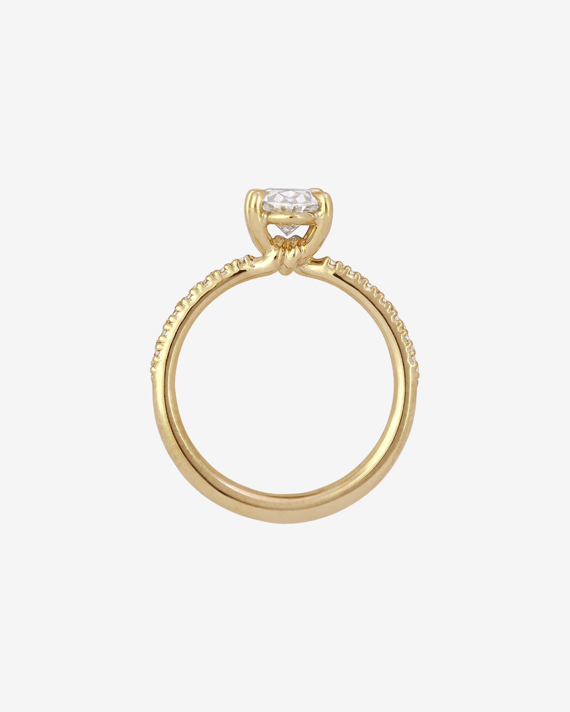 Temple of the Sun Adama Oval Ring Diamond Solid Gold