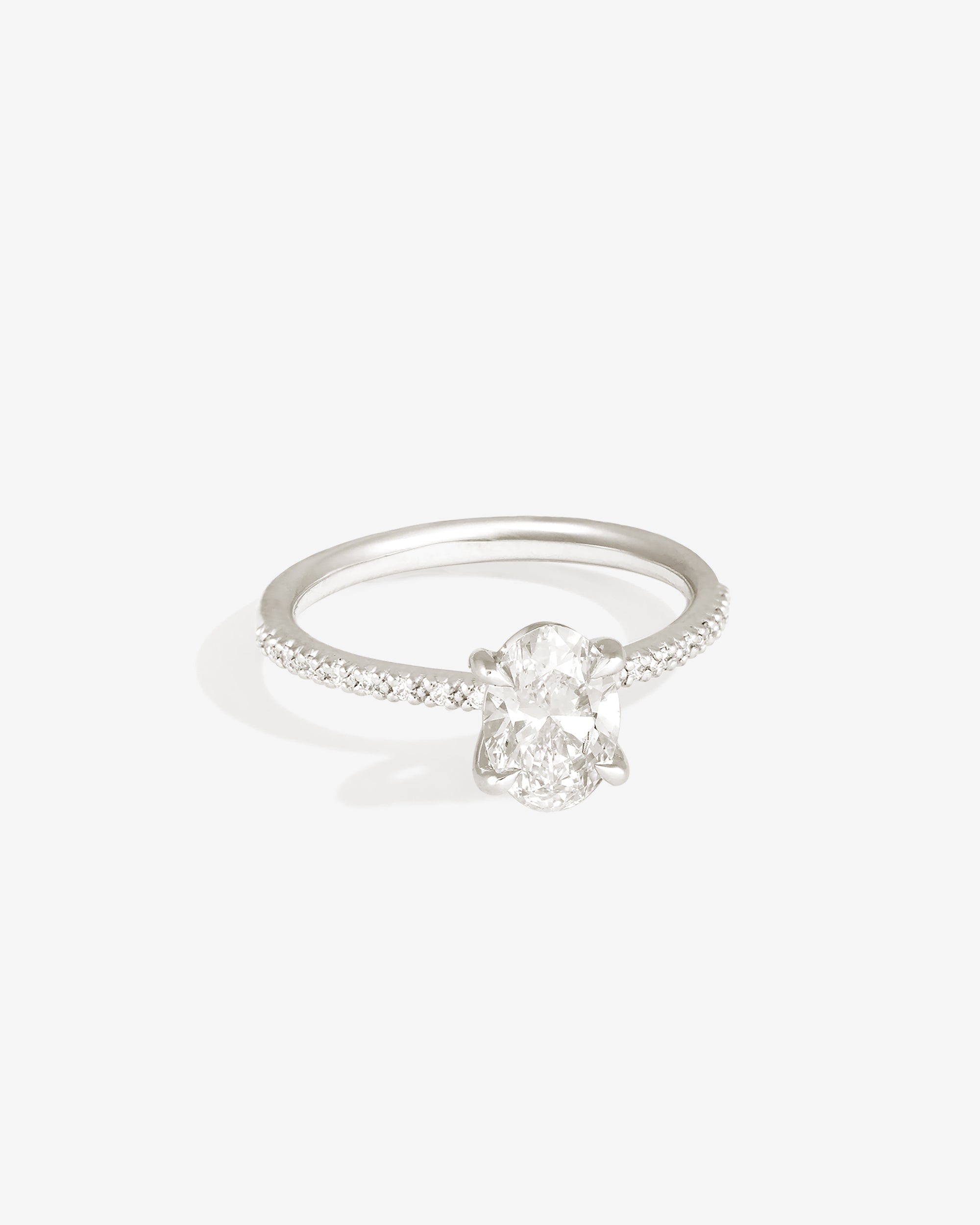 Temple of the Sun Adama Oval Ring Diamond White Gold