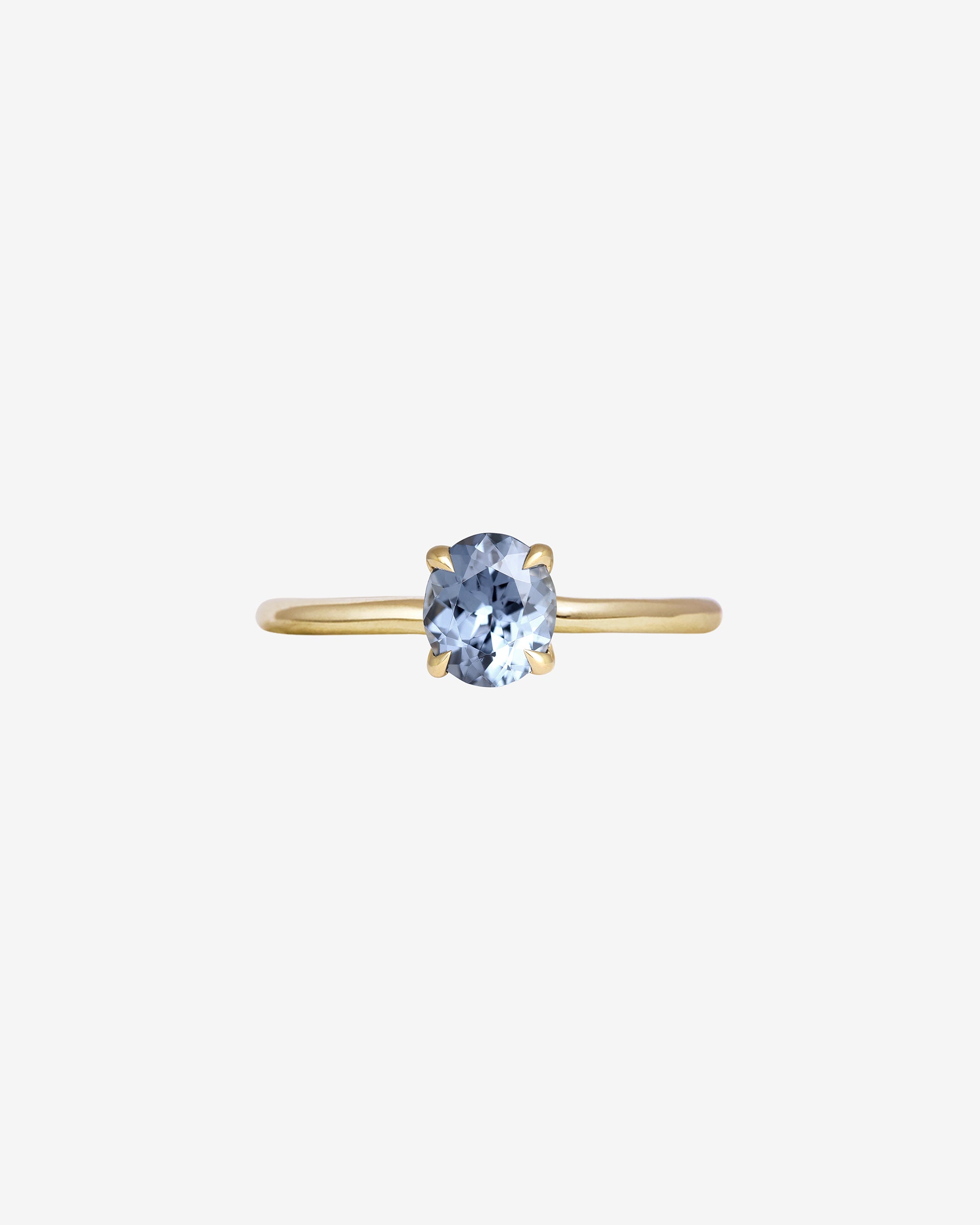 Temple of the Sun Adama Oval Ring Solitaire 0.9ct Blue Spinel Solid Gold