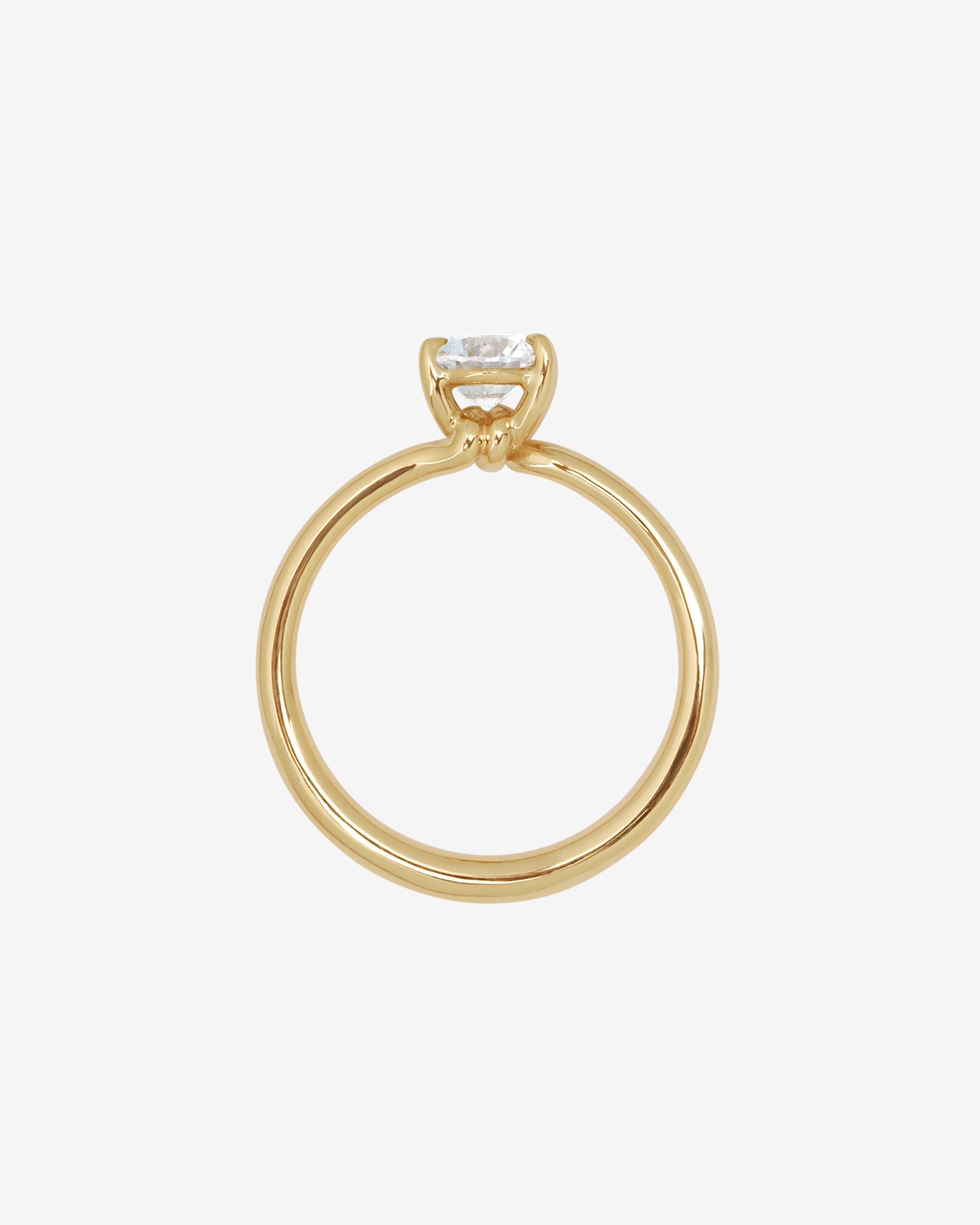 Temple of the Sun Adama Round Ring Solitaire 0.5ct Diamond Solid Gold