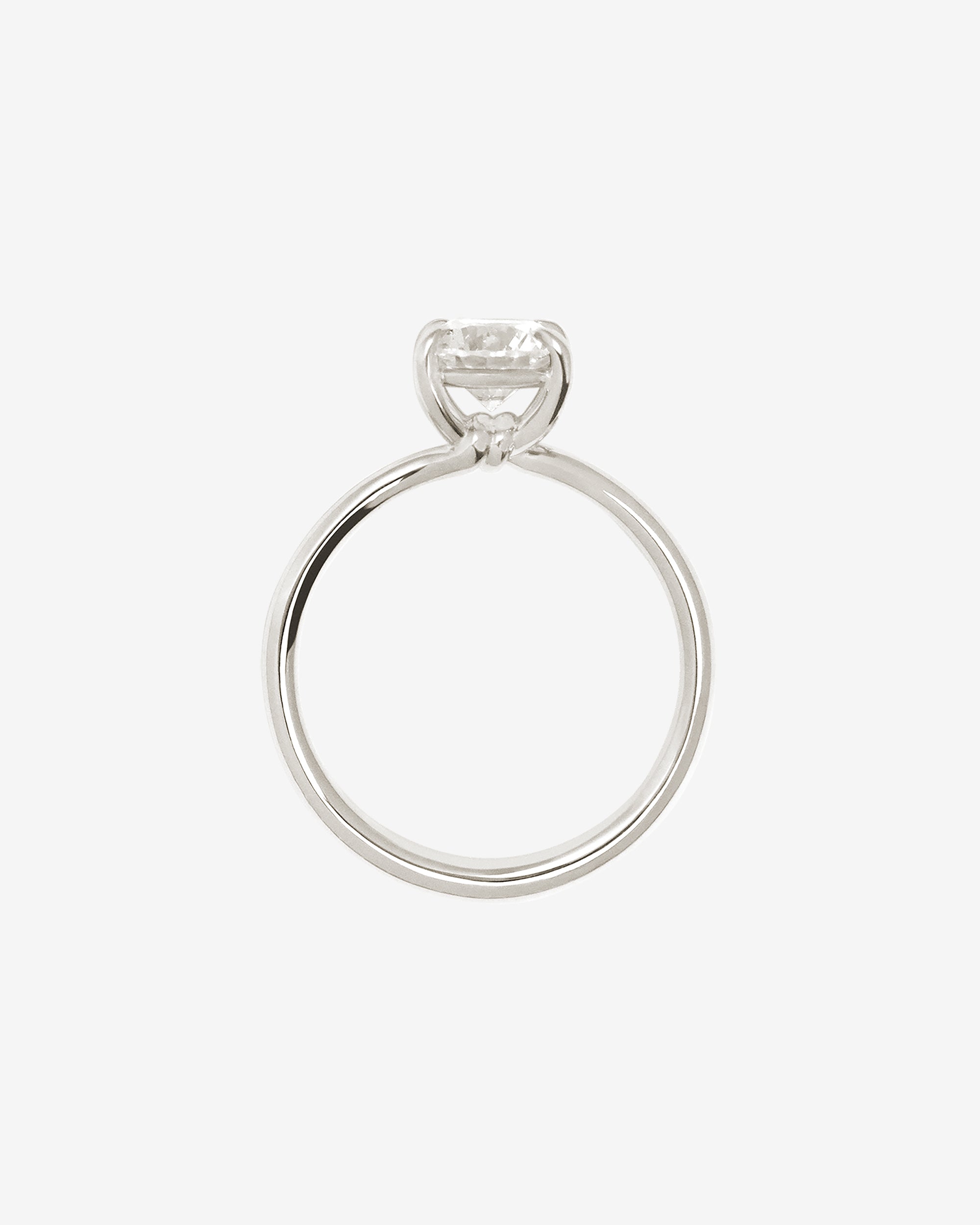 Temple of the Sun Adama Round Ring Solitaire Diamond Platinum