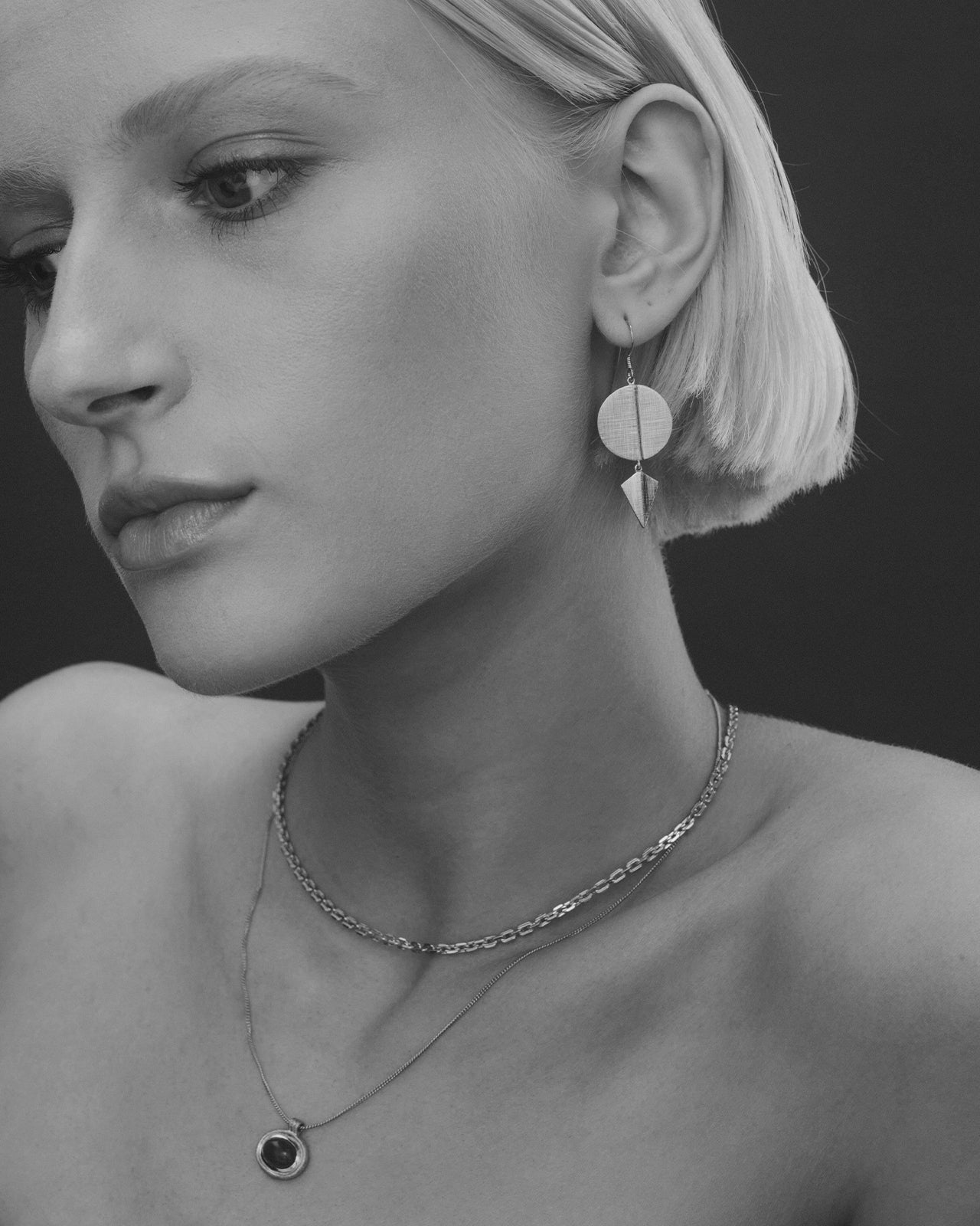 Temple of the Sun Aegean Disc Earrings Gold Vermeil