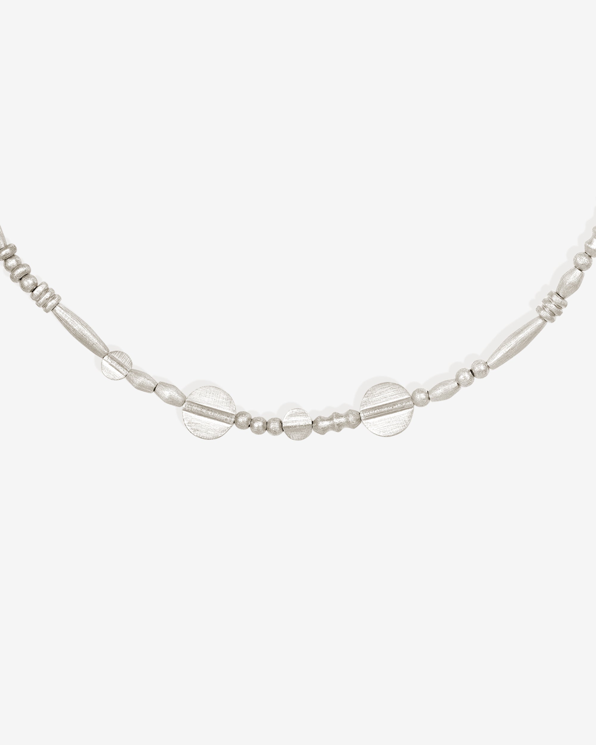 Temple of the Sun Aegean Disc Necklace Silver