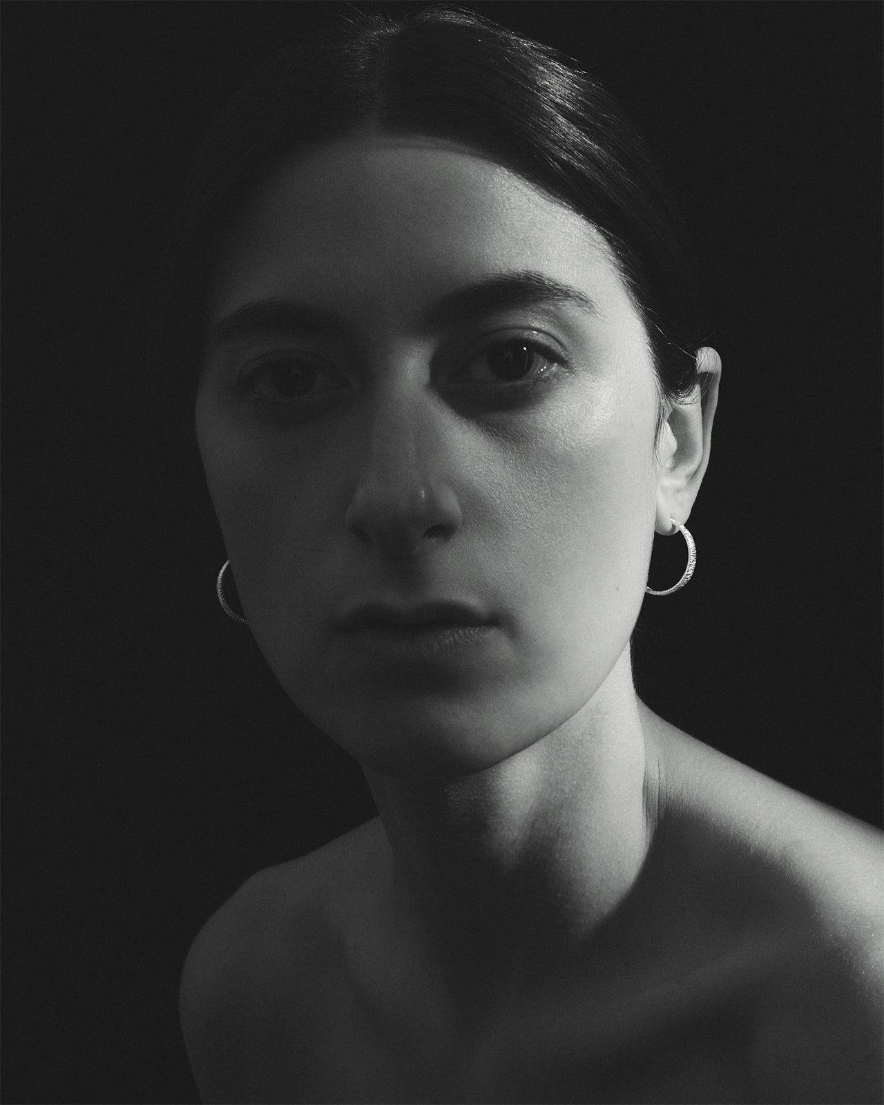 Temple of the Sun Agave Hoop Earrings Silver