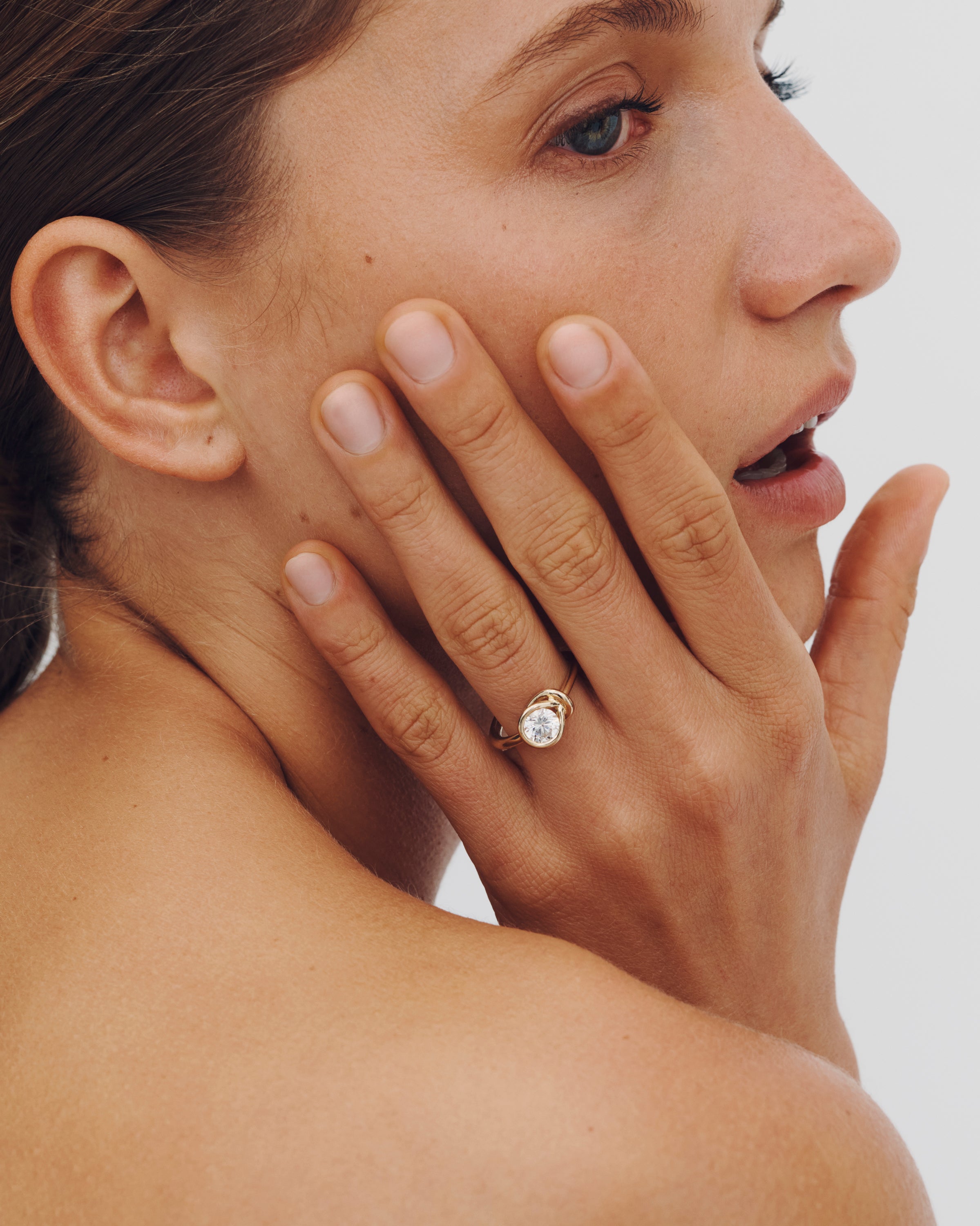 Temple of the Sun Ahava Ring Diamond Solid Gold