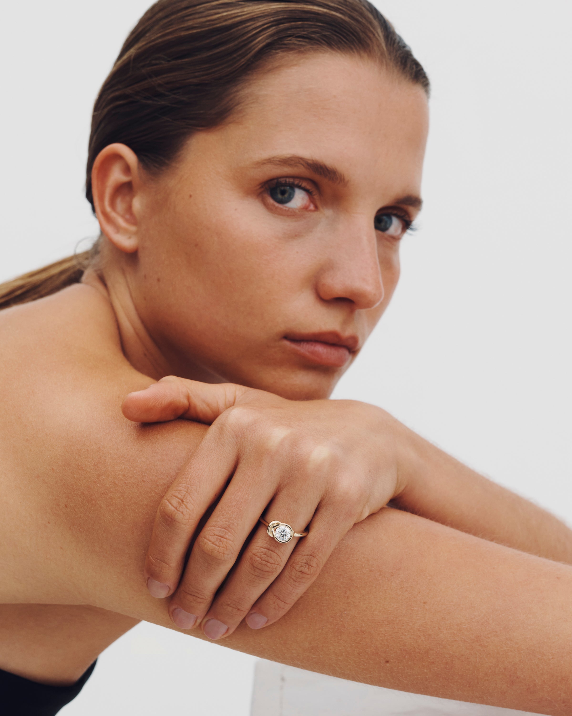 Temple of the Sun Ahava Ring Diamond Solid Gold