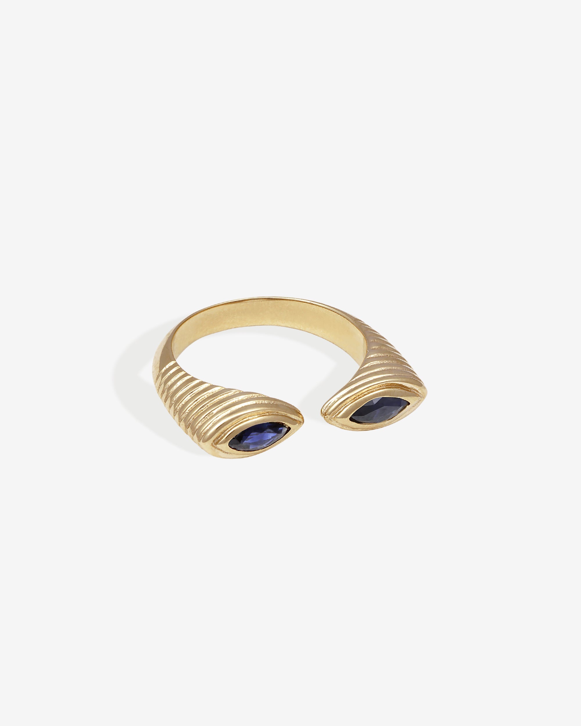 Temple of the Sun Alibi Ring Blue Sapphire Solid Gold