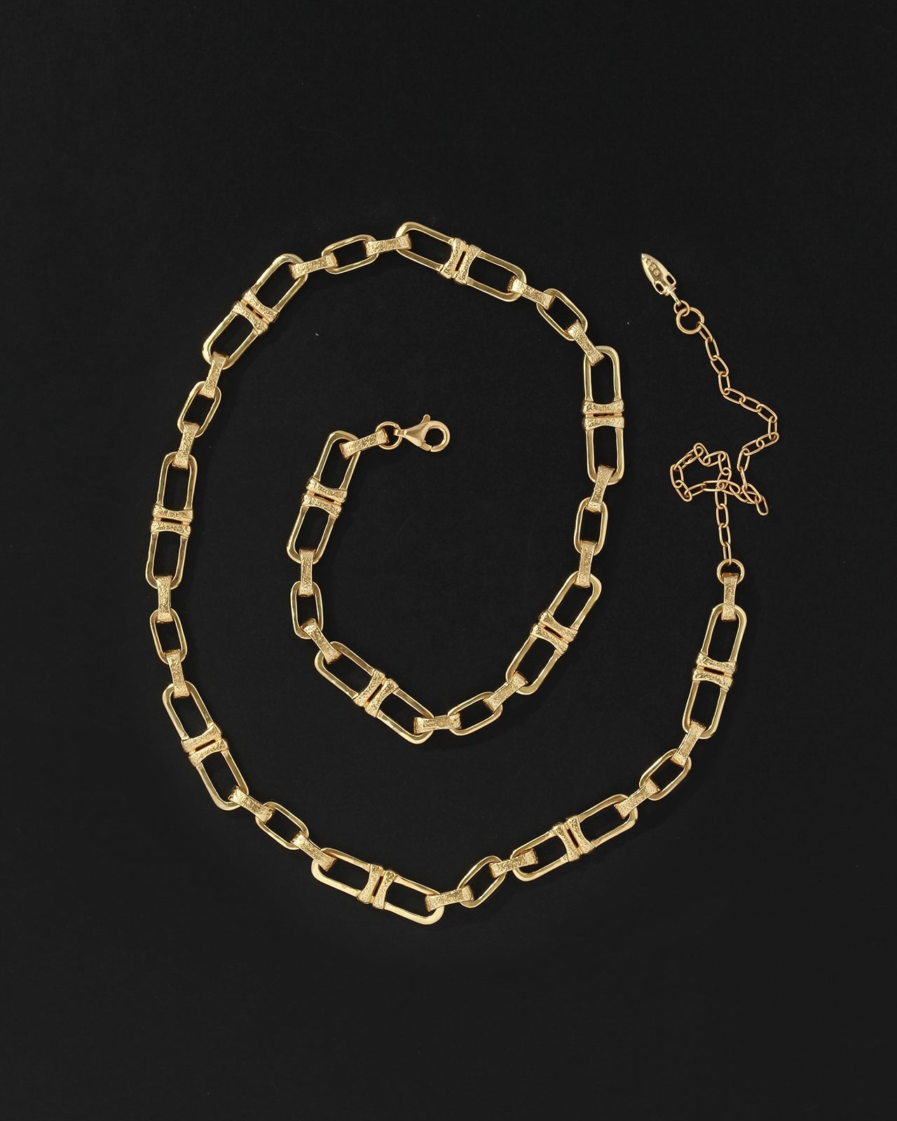 Temple of the Sun Alida Dual Anchor Chain Gold Vermeil