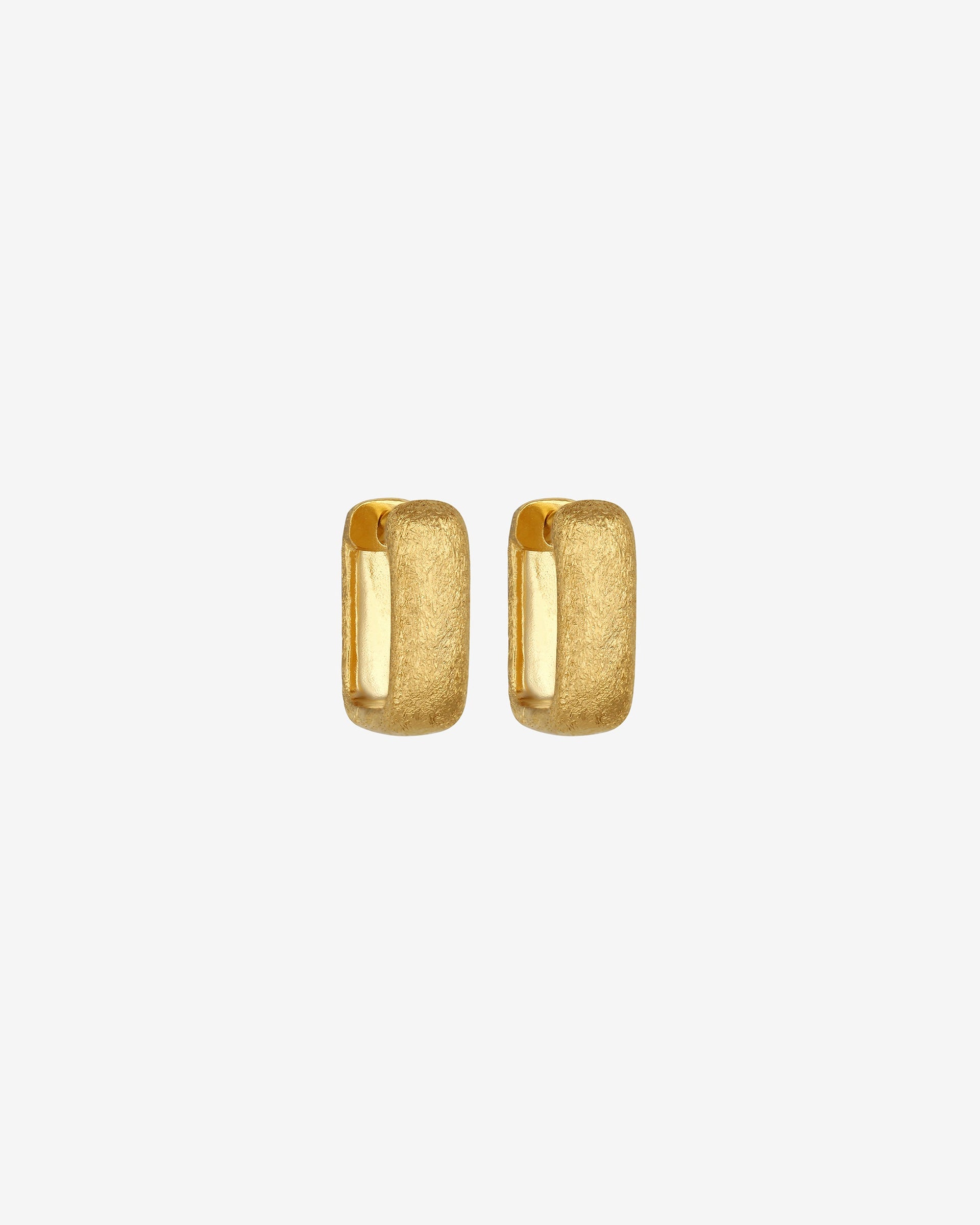 Alida Square Hoops Gold Vermeil - Main Image