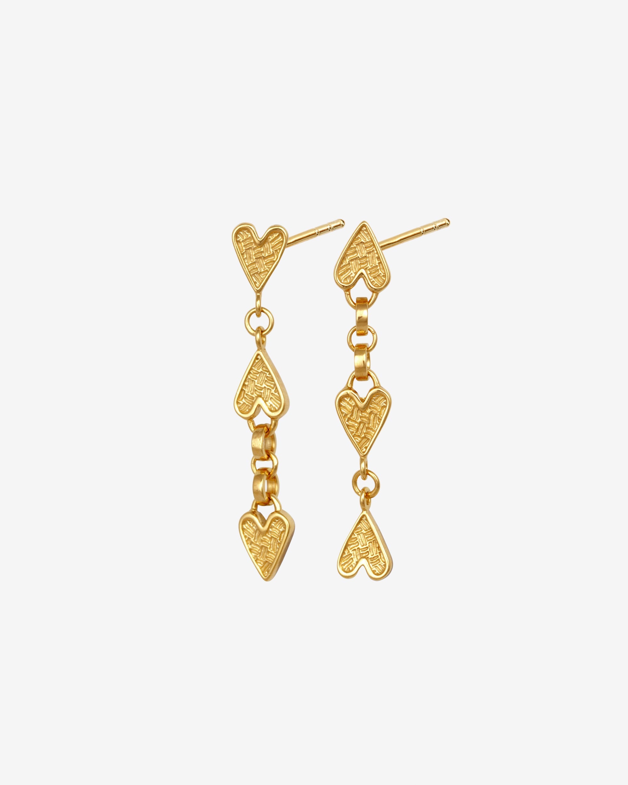 Temple of the Sun Amore Earrings Gold Vermeil