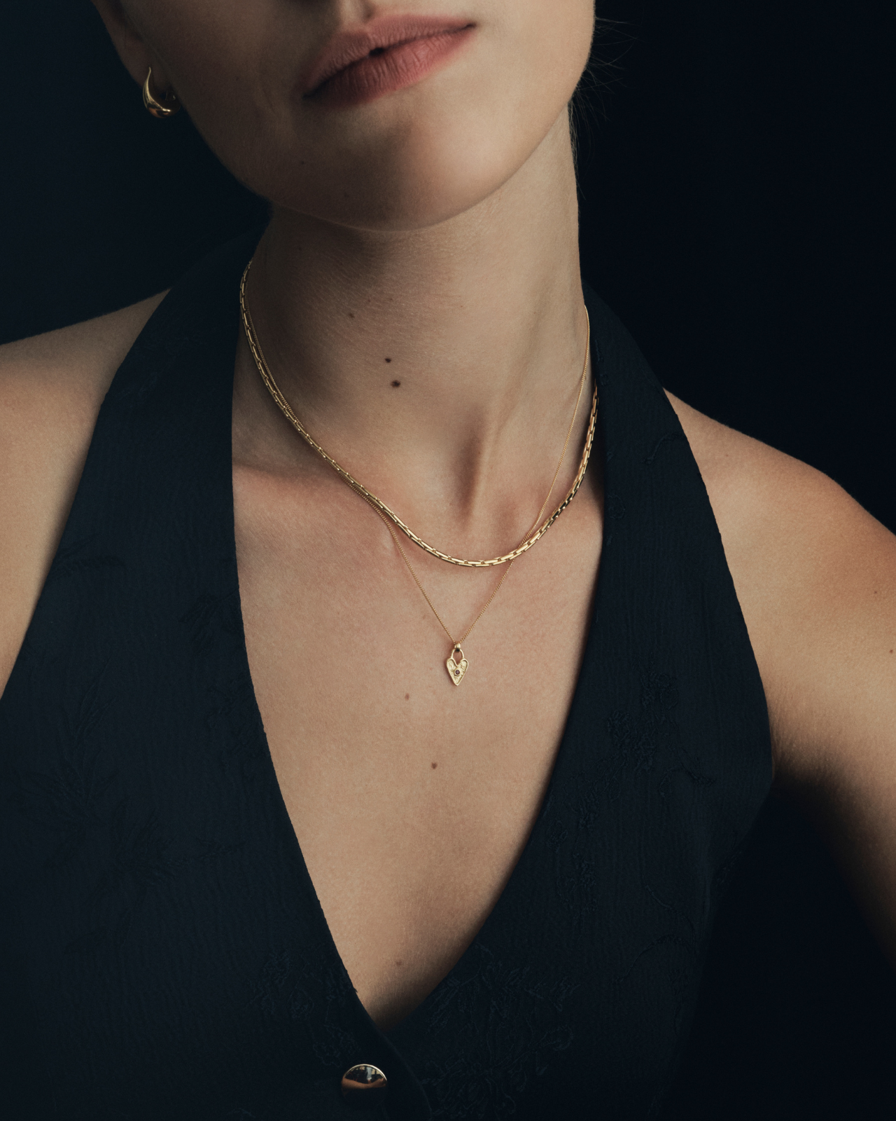 Temple of the Sun Amore Necklace Gold Vermeil