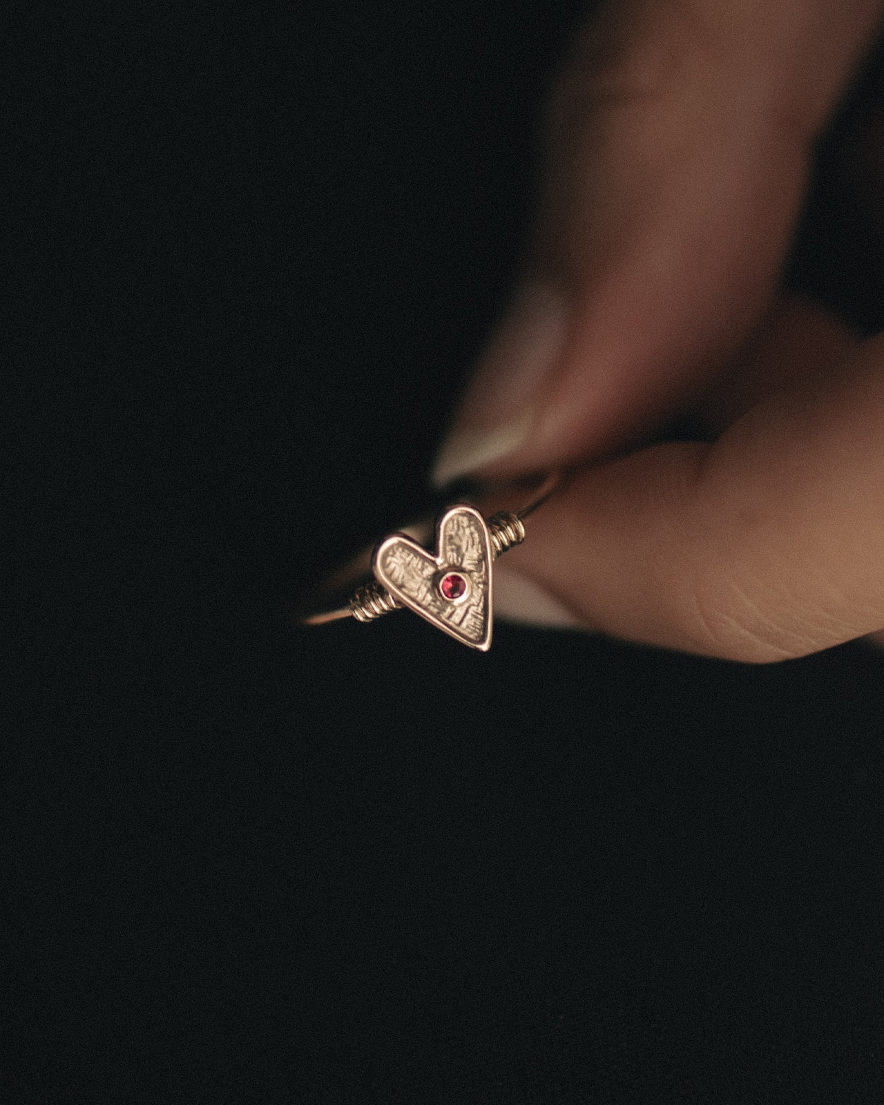 Temple of the Sun Amore Ring Ruby Solid Gold