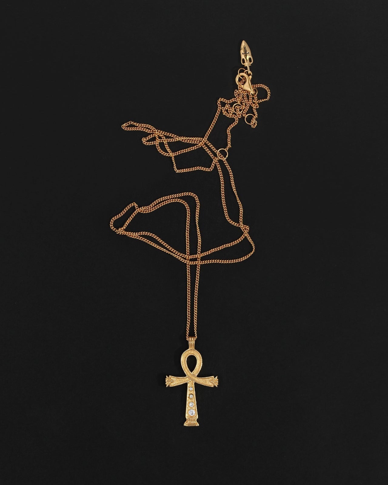 Temple of the Sun Ankh Necklace Small Gold Vermeil