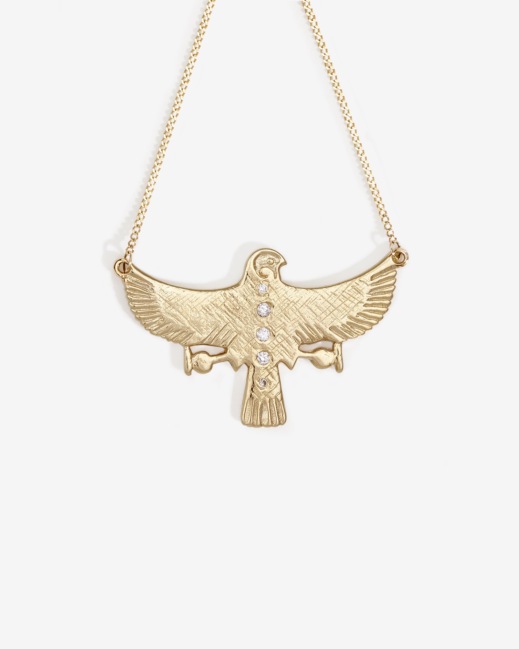 Temple of the Sun Aquila Necklace Solid Gold
