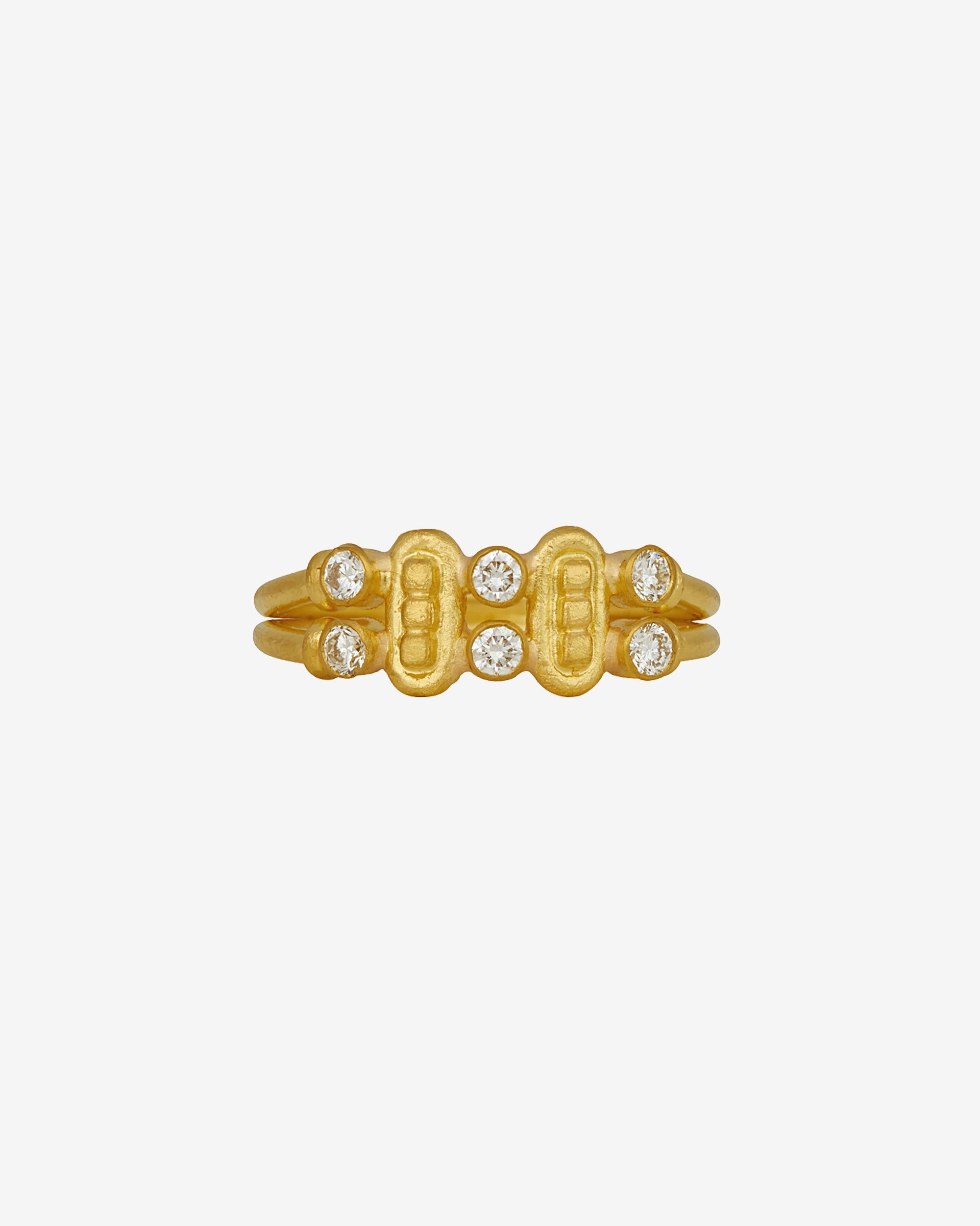 Temple of the Sun Asante Ring Diamond Solid Gold
