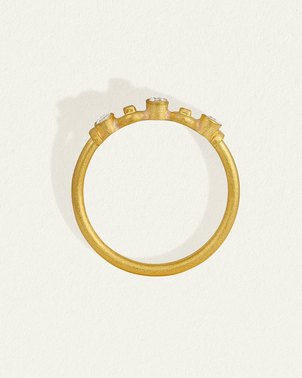 Asante Ring Diamond Solid Gold – Temple Of The Sun Jewellery