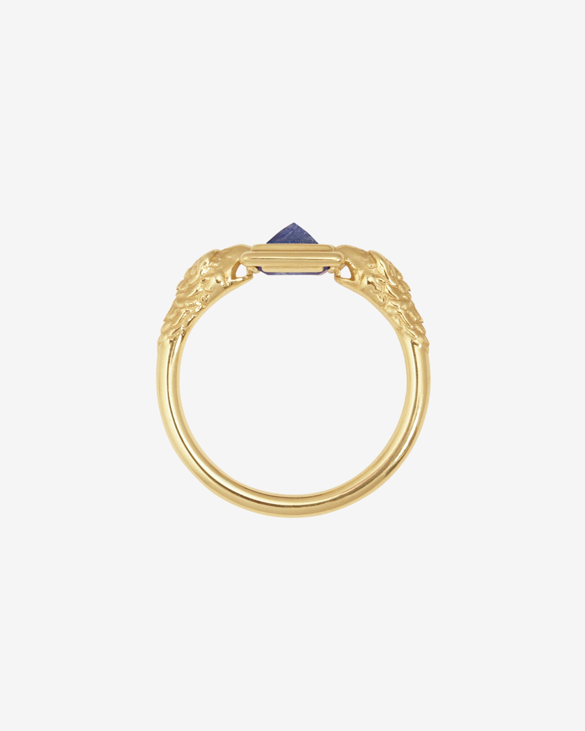 Temple of the Sun Asier Ring Blue Sapphire Solid Gold