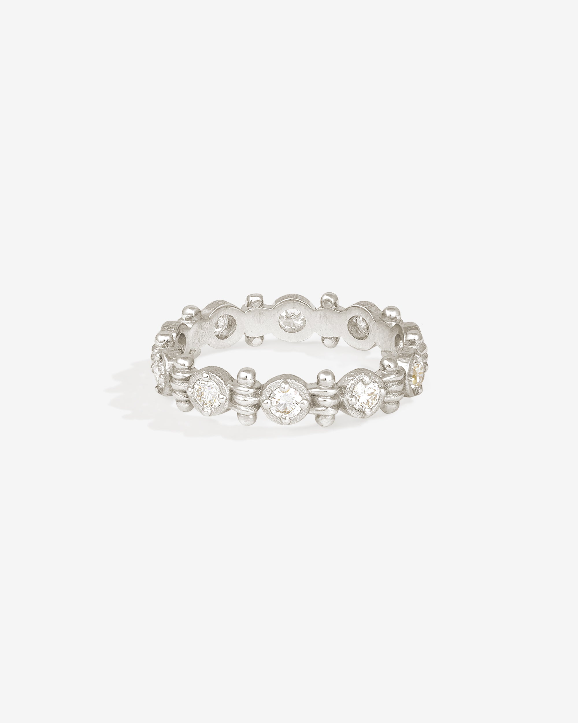 Temple of the Sun Asteria Eternity Ring Diamond Platinum